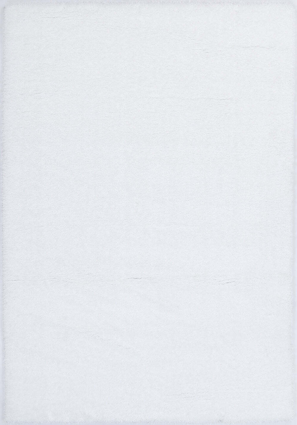 Large View Palace Plain White Shaggy Rug