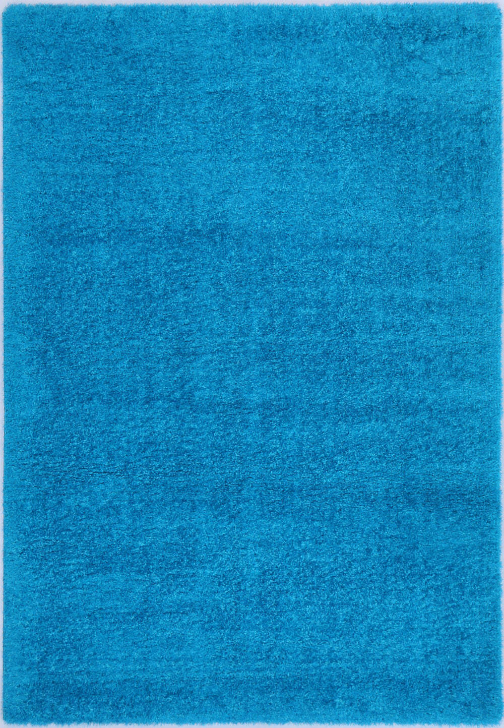 Large View Palace Plain Teal Shaggy Rug