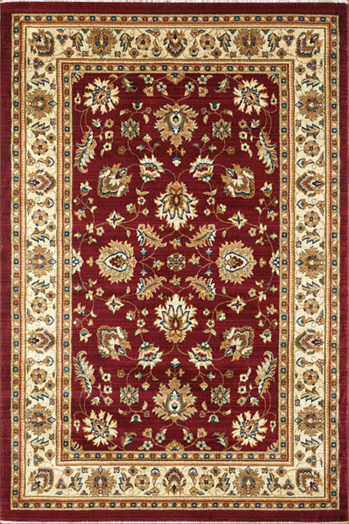 Parker Red Traditional Floral Rug