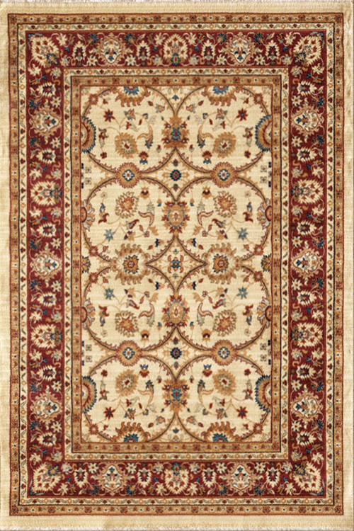 Parker Beige Oriental Fringed Rug