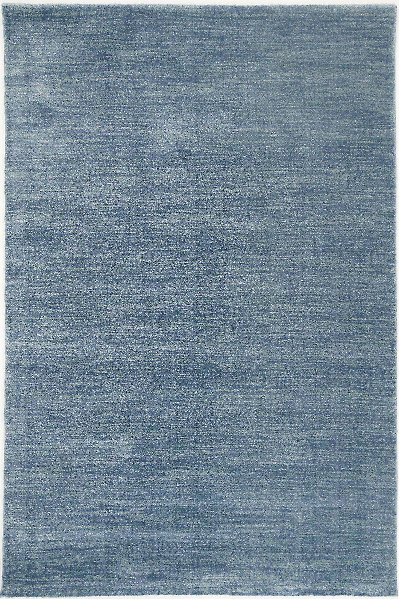 Large View Pave Plain Modern Blue Rug