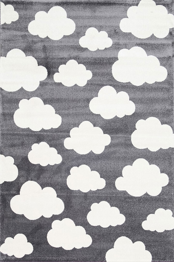 Large View Petite Modern Kids Cloud Rug