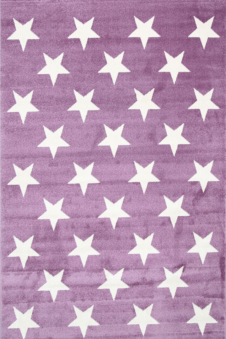 Large View Petite Modern Kids Star Rug