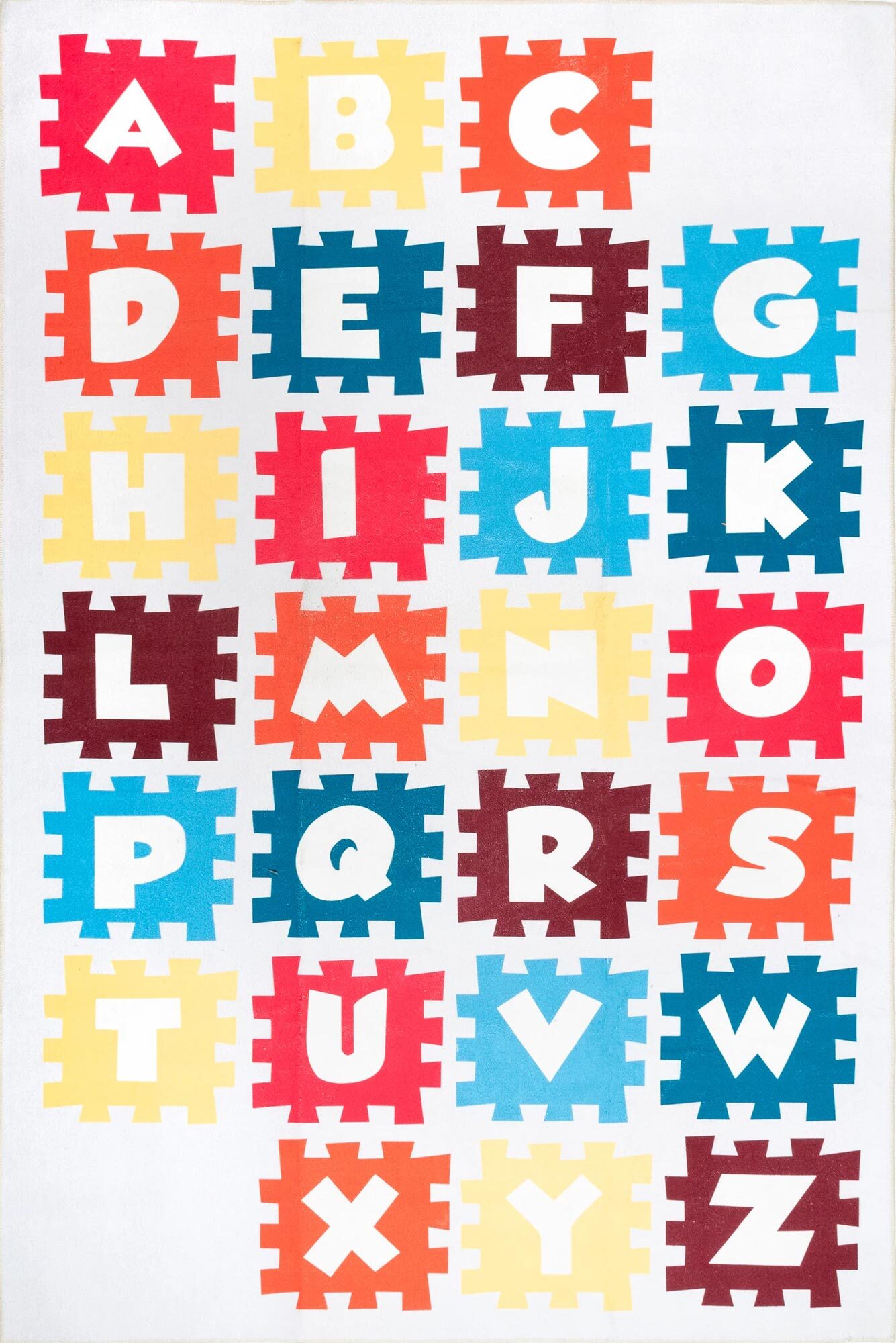 Large View Playtime Kids ABC Jigsaw Rug