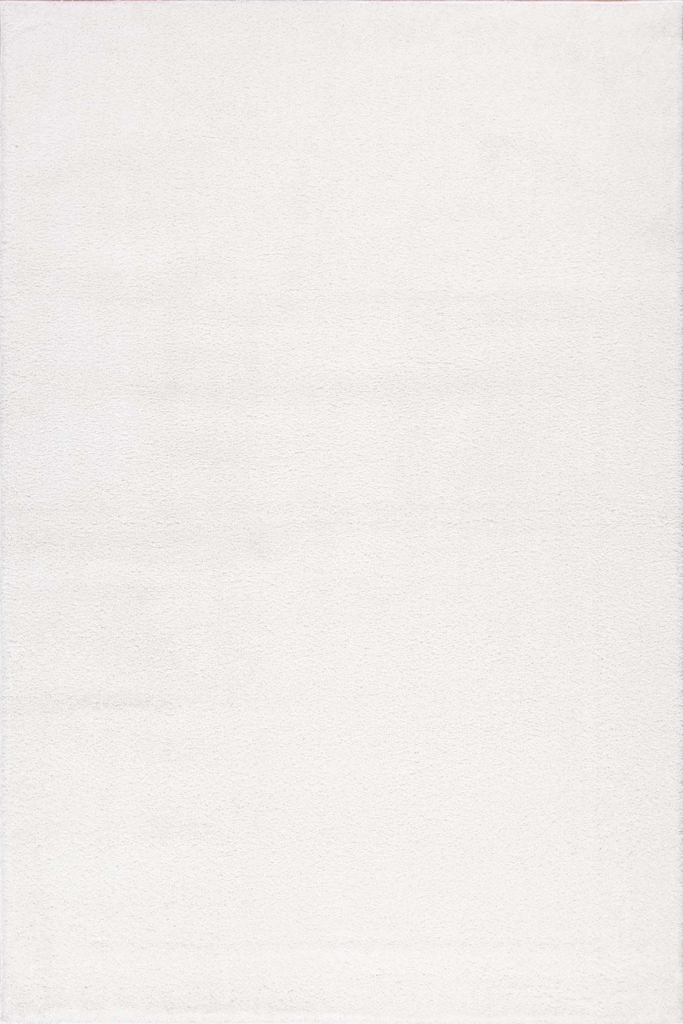 Large View Plush Plain White Rug