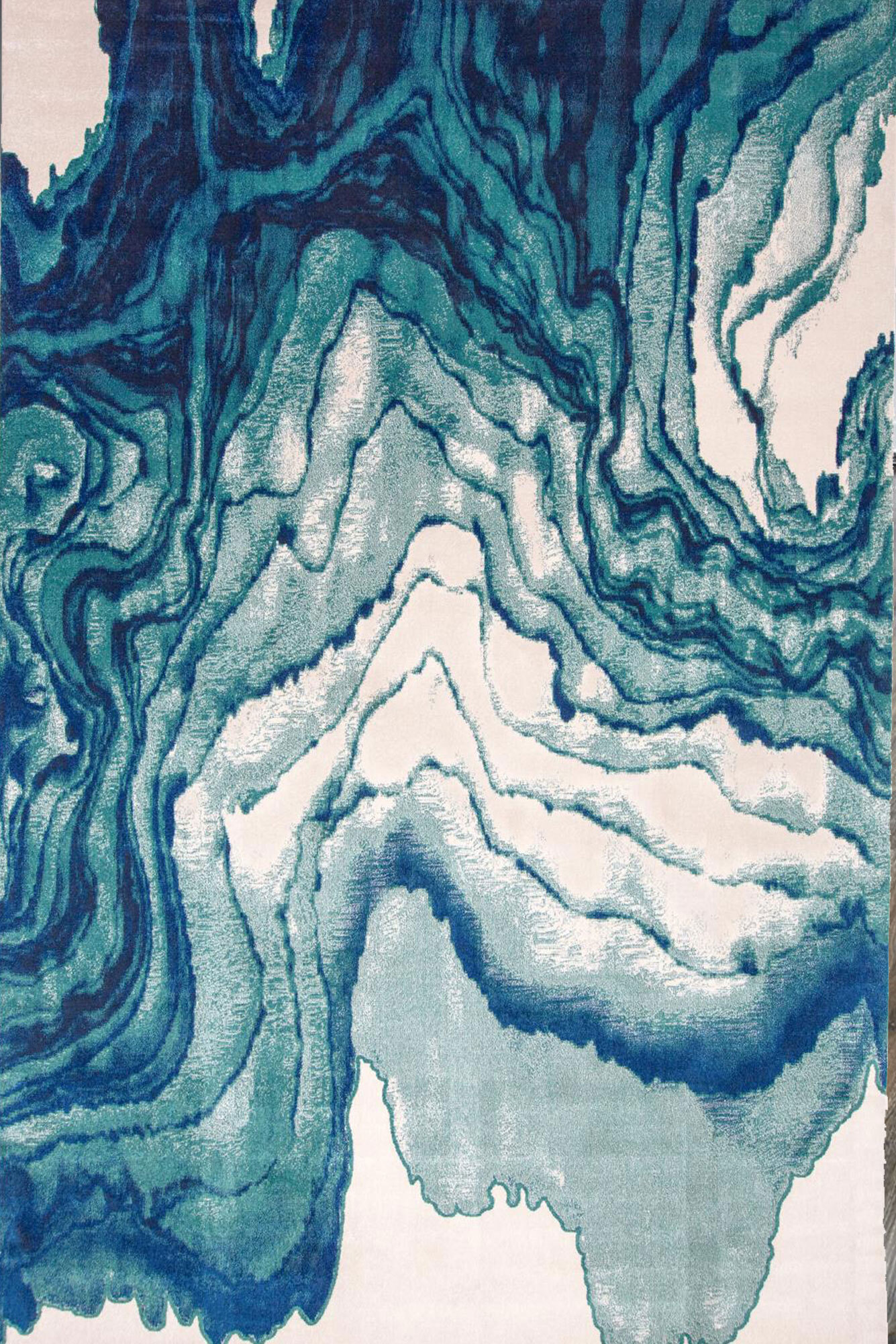 Large View Roma Blue Modern Abstract Rug