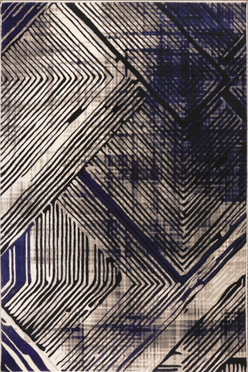 Large View Sade Transitional Geometric Rug