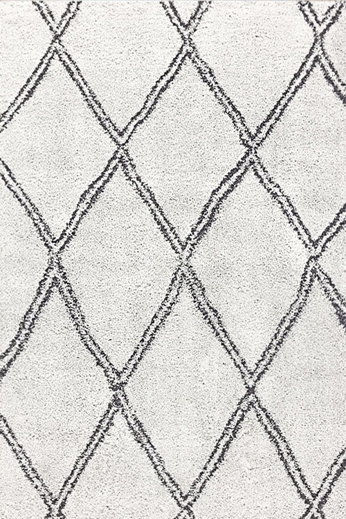 Salem Ivory Moroccan Shaggy Rug