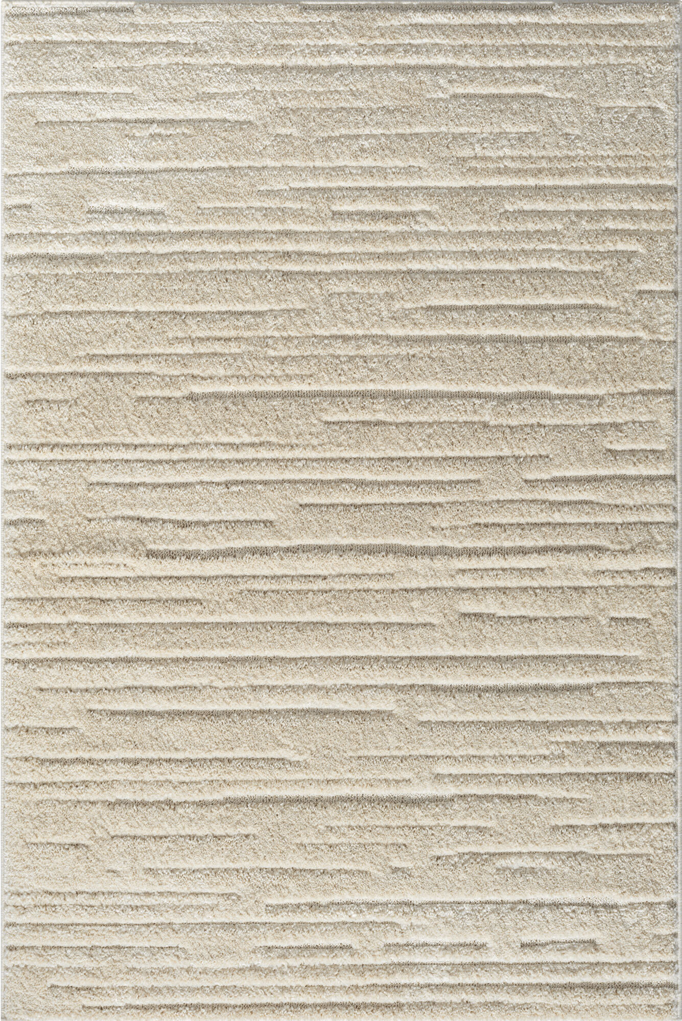 Serenade Beige Striped Rug