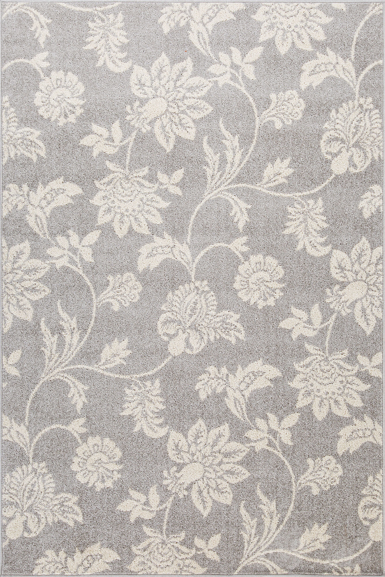 Large View Sandy Contemporary Floral Rug