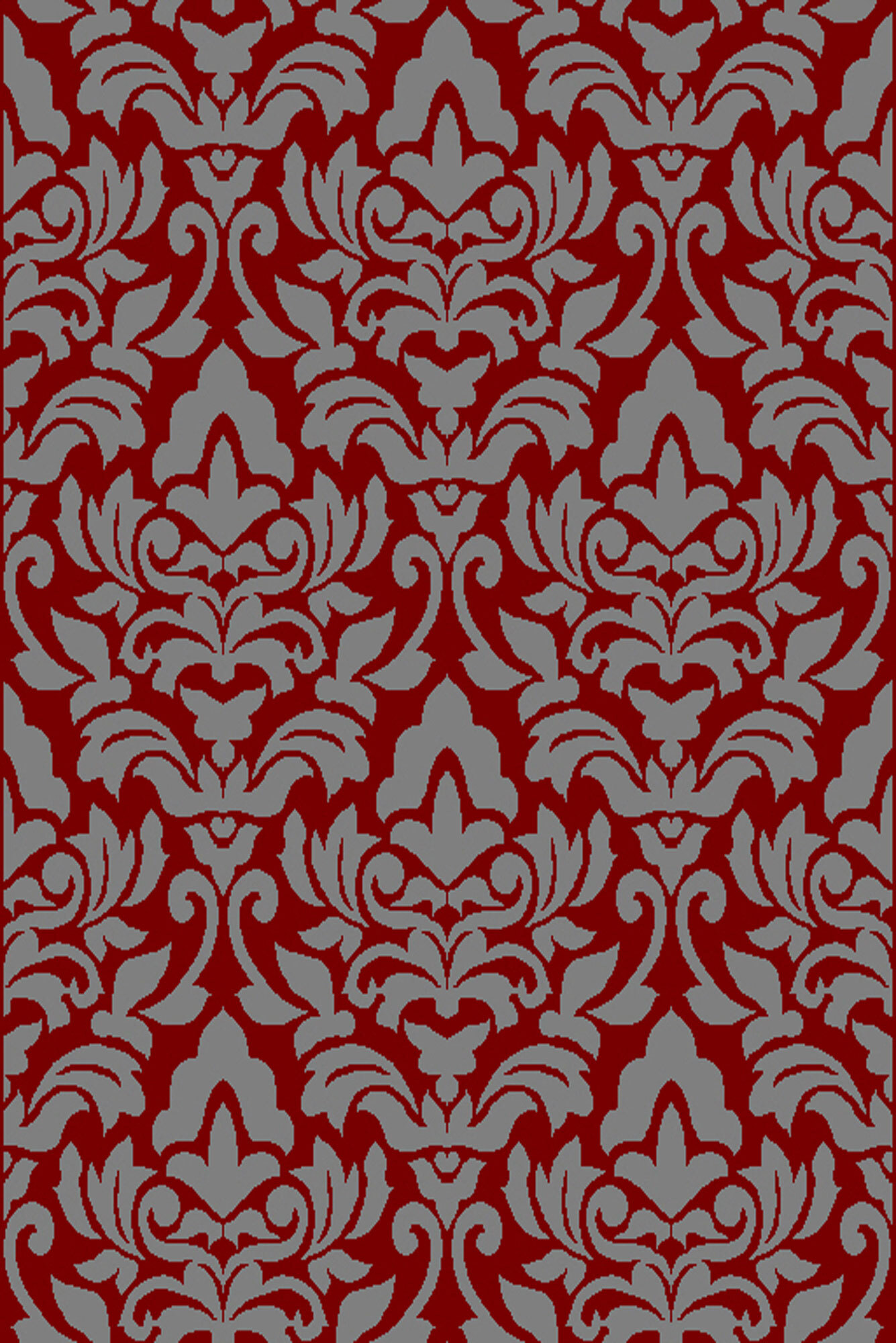Large View Sandy Contemporary Floral Rug