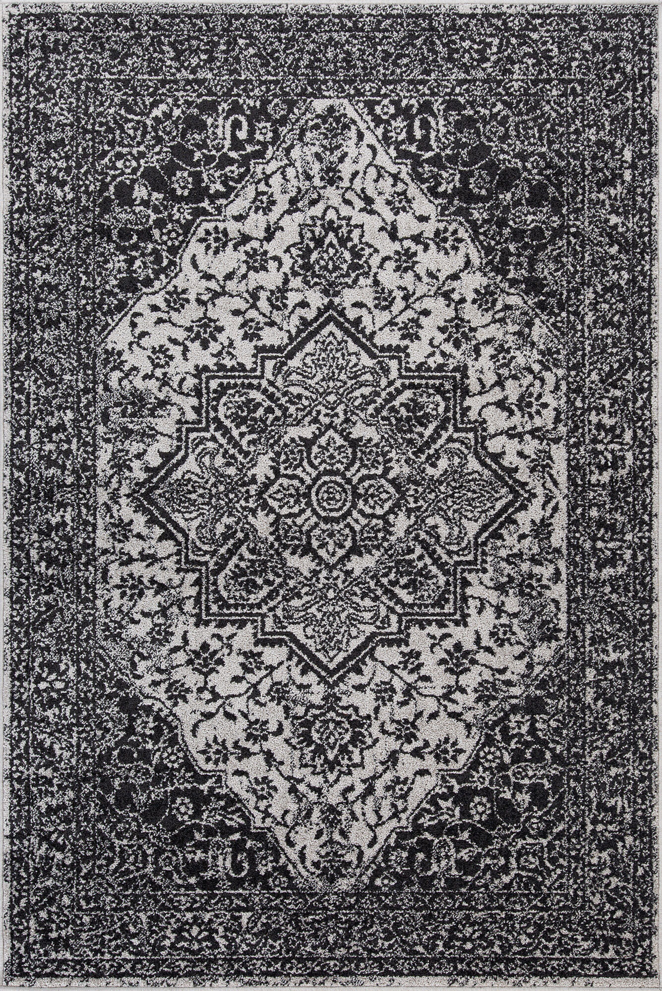 Large View Sandy Traditional Medallion Rug