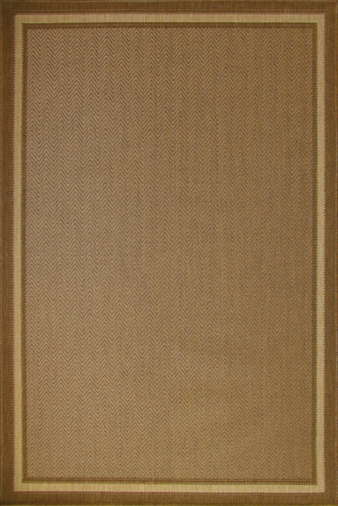 Sama Plain Brown Flatweave Rug