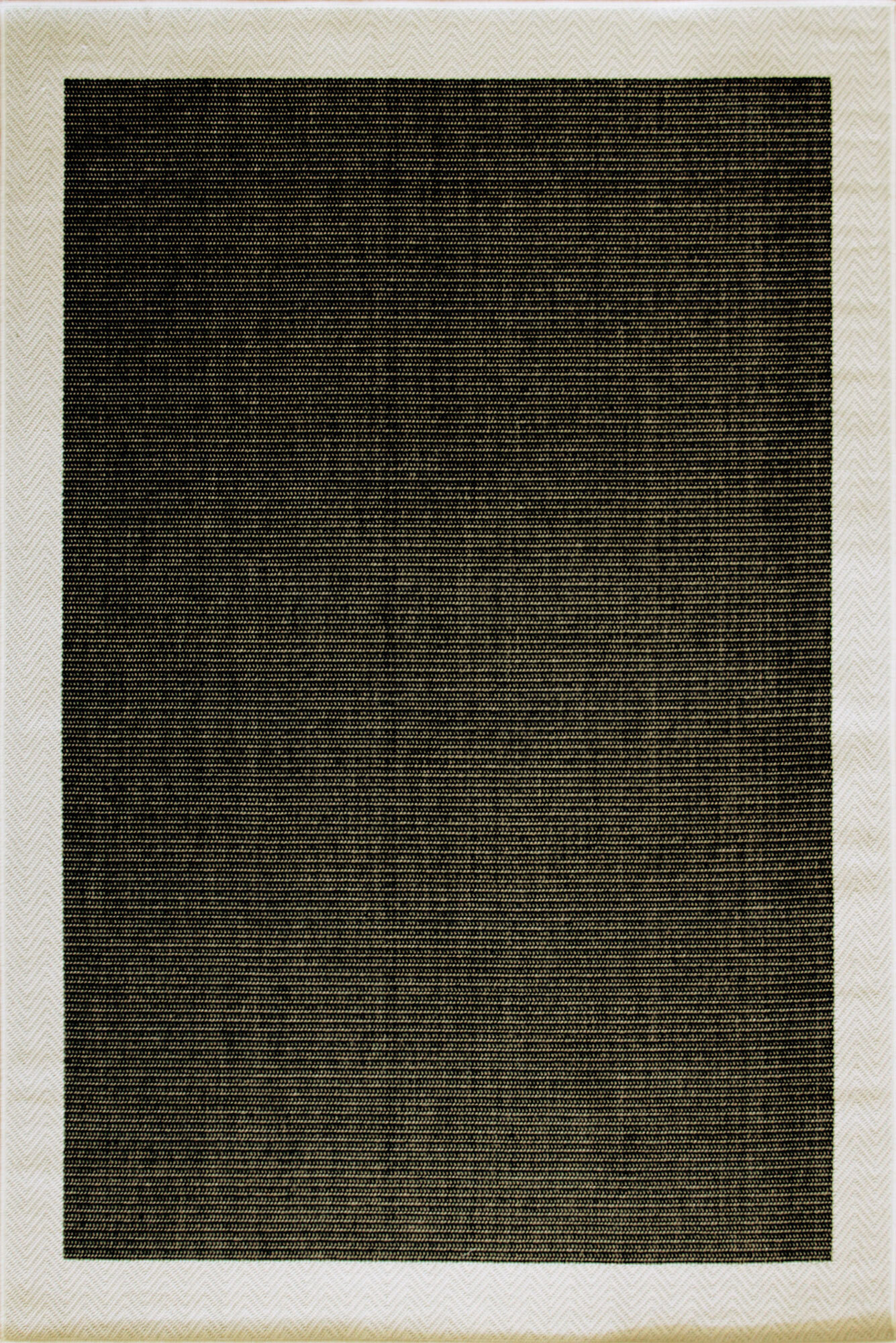 Storm Plain Border Flatweave Rug