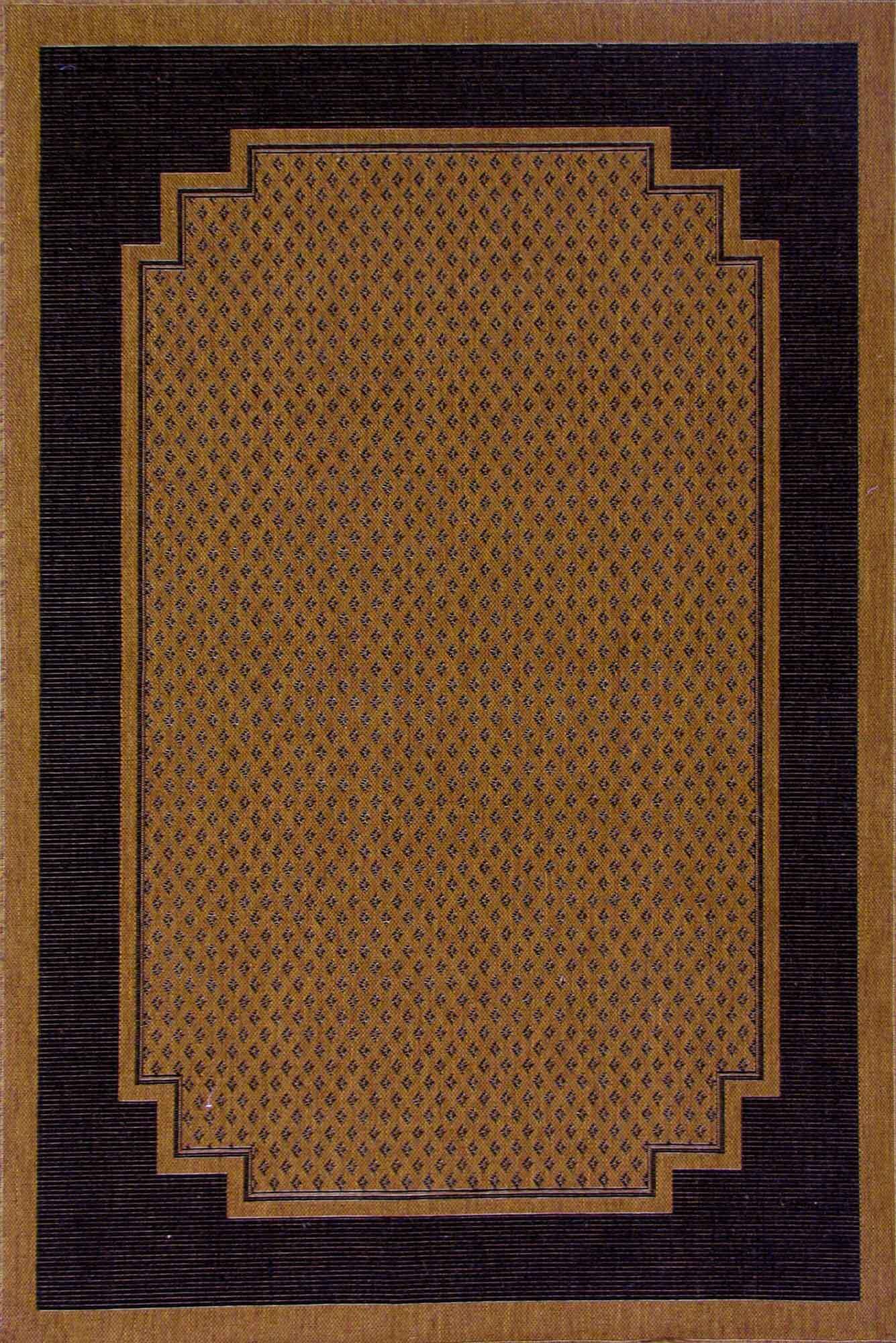 Large View Storm Flatweave Border Rug