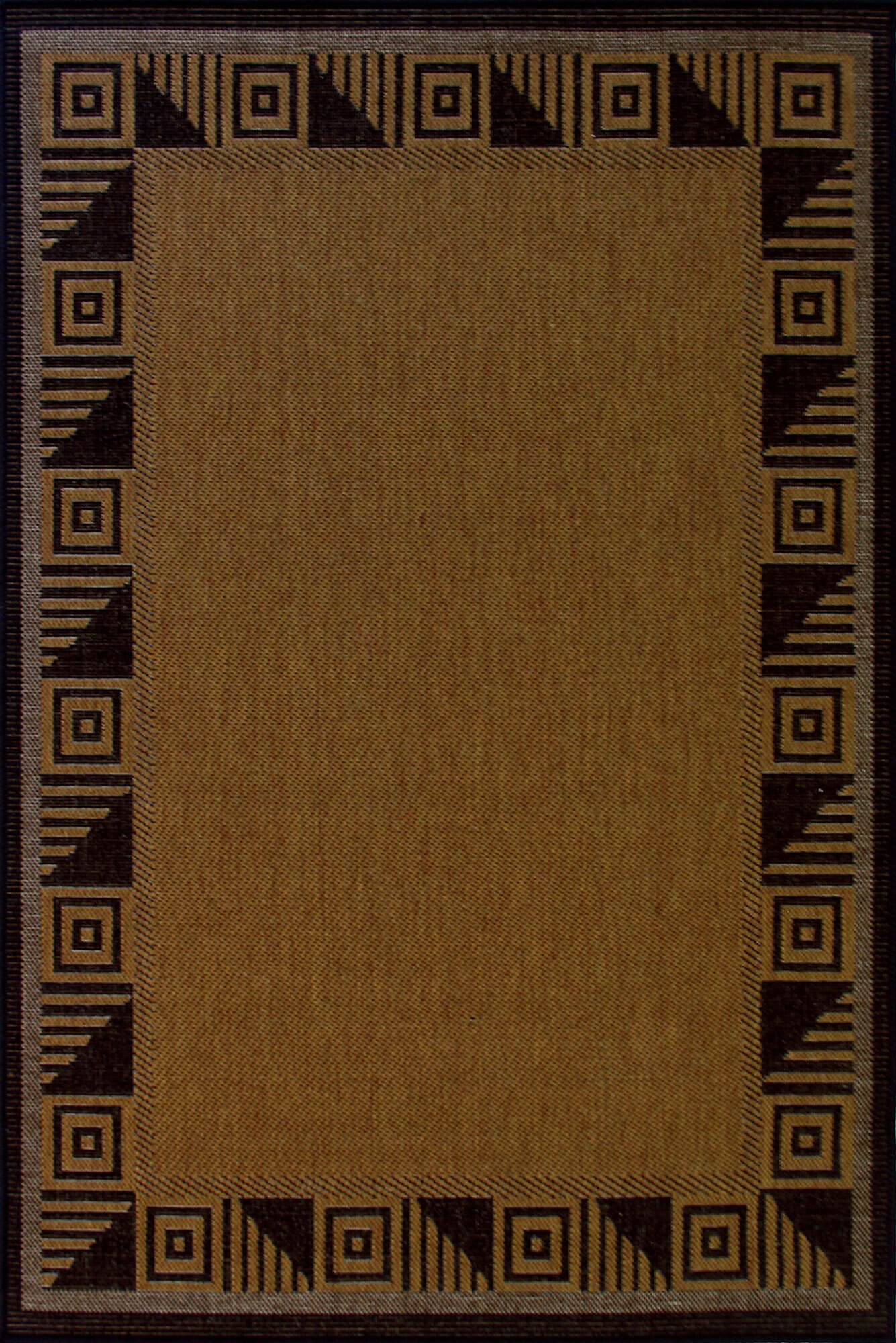 Large View Storm Indoor Outdoor Border Rug