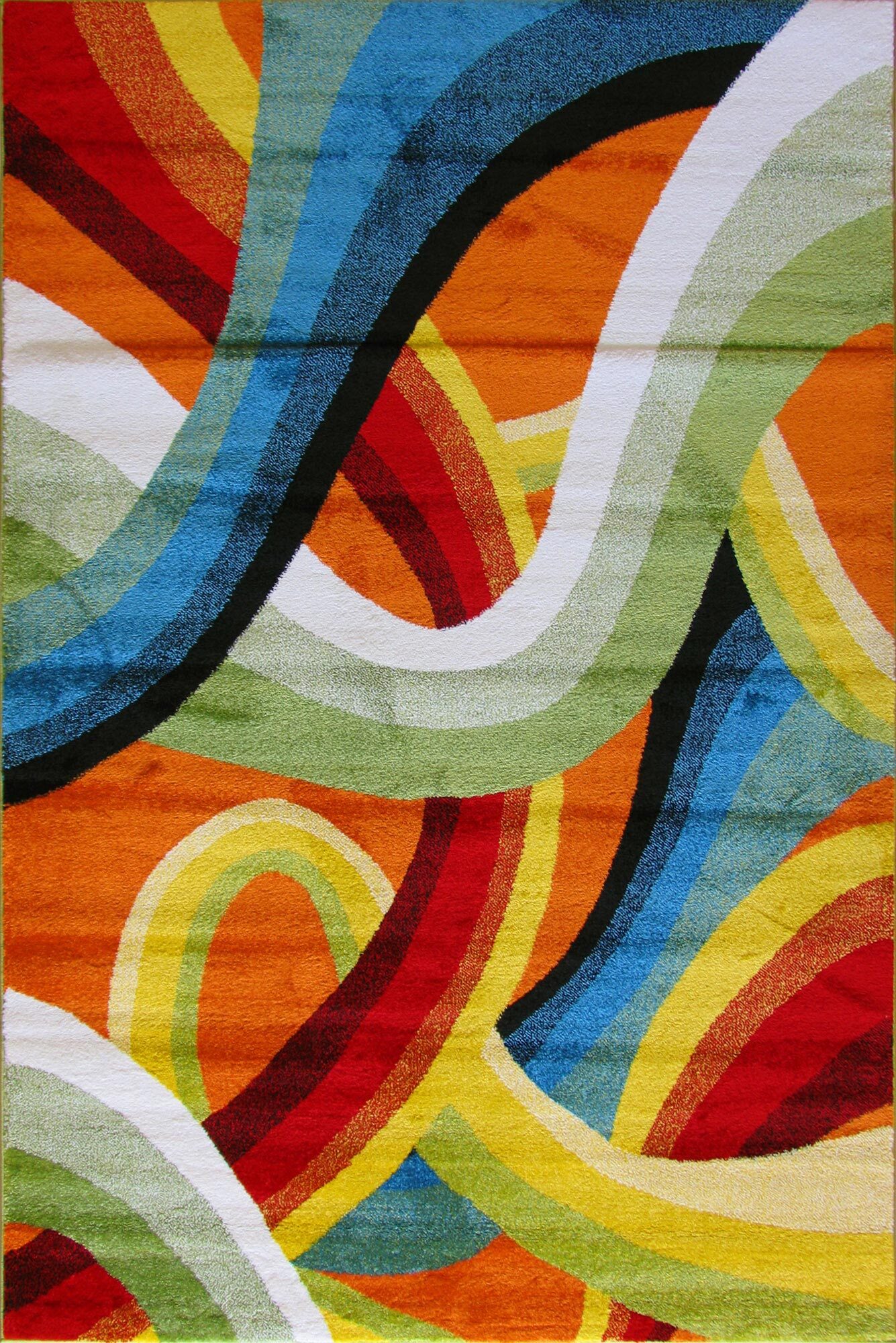 Large View Splendor Modern Wavy Rug