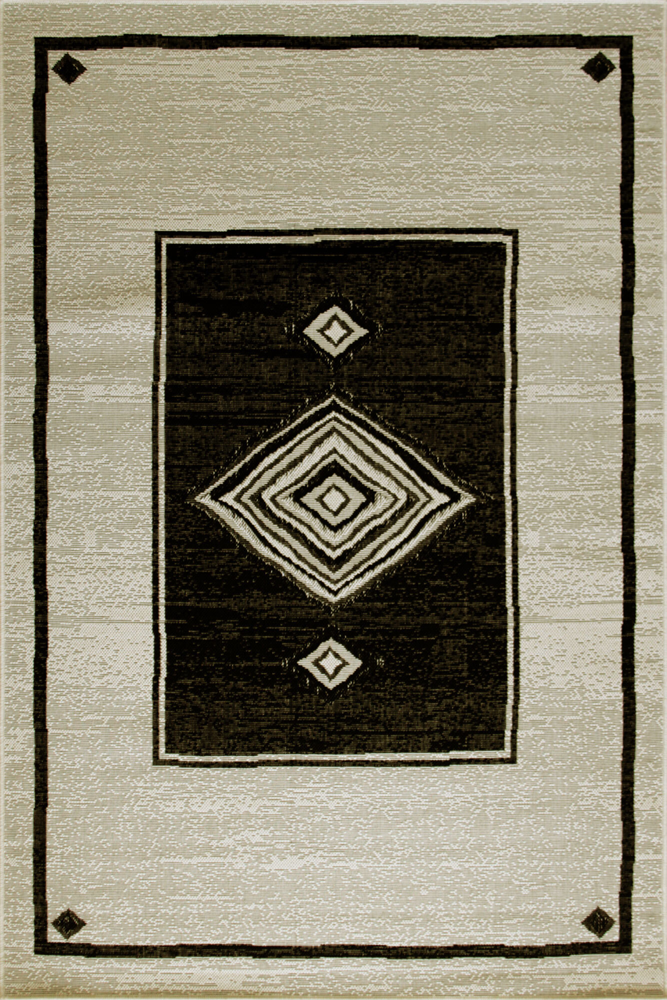 Large View Storm Medallion Flatweave Rug