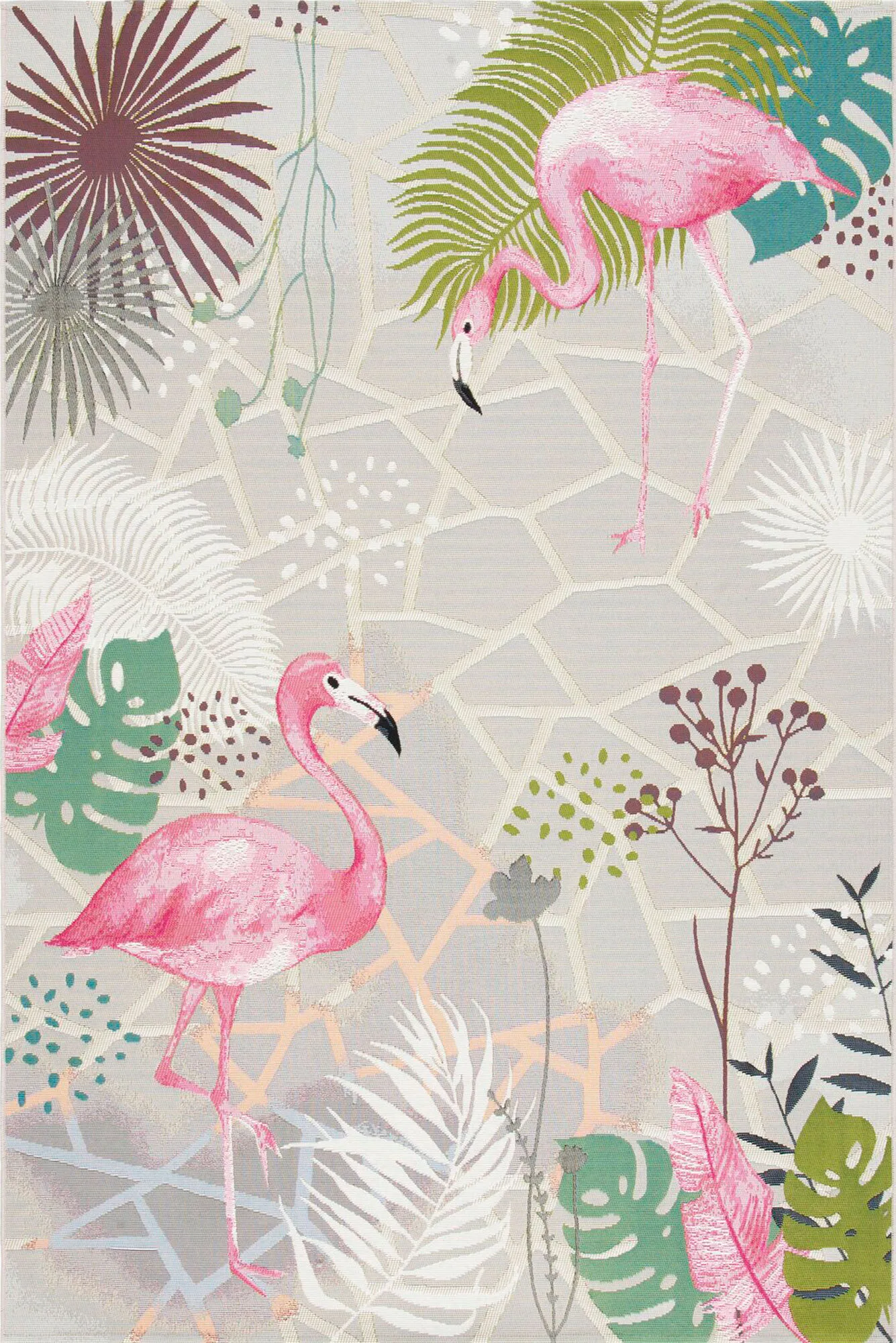 Sole Flamingo Tropical Picture Rug