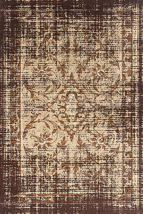 Sonia Brown Overdyed Floral Rug
