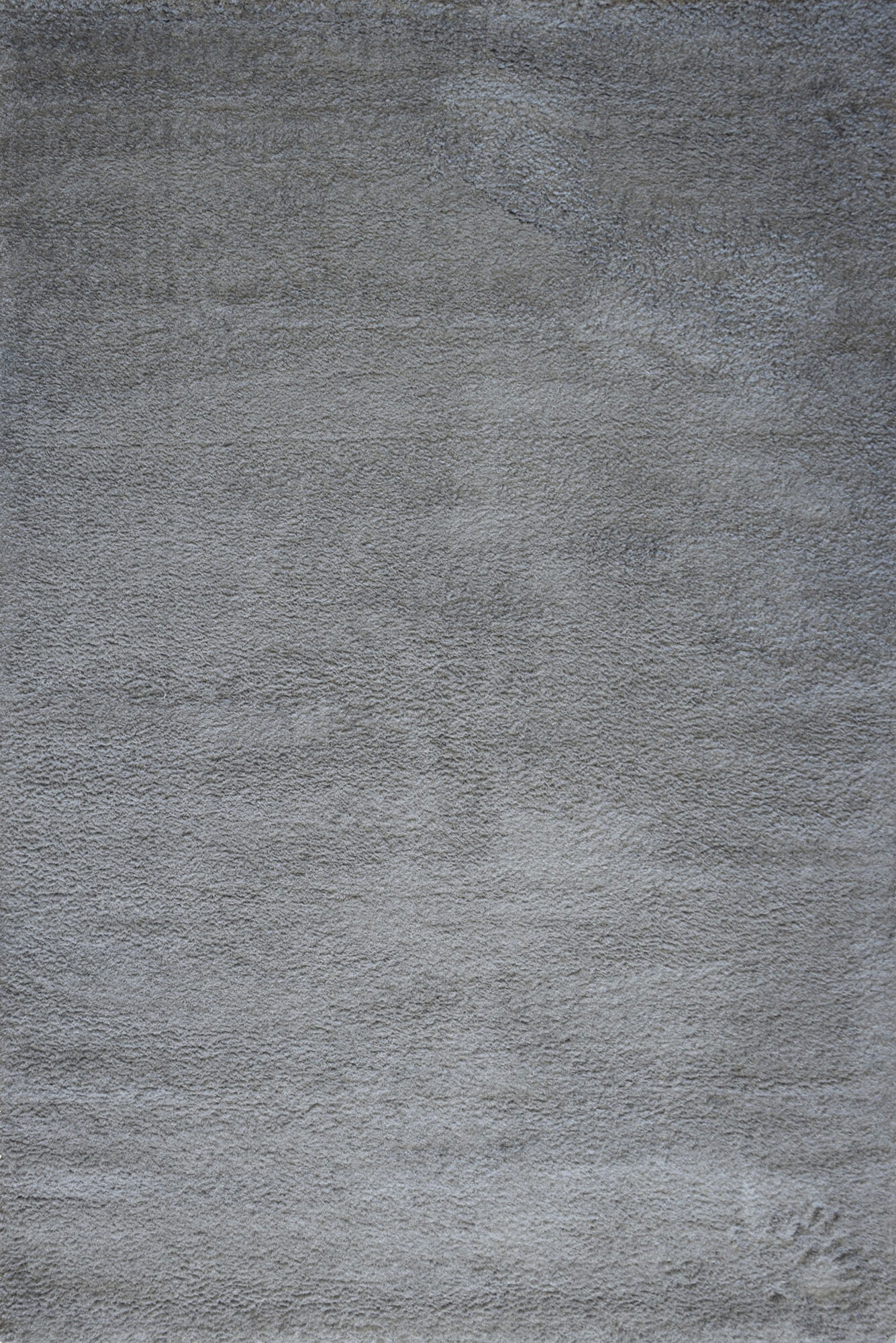 Large View Soft Plain Dark Grey Shaggy Rug
