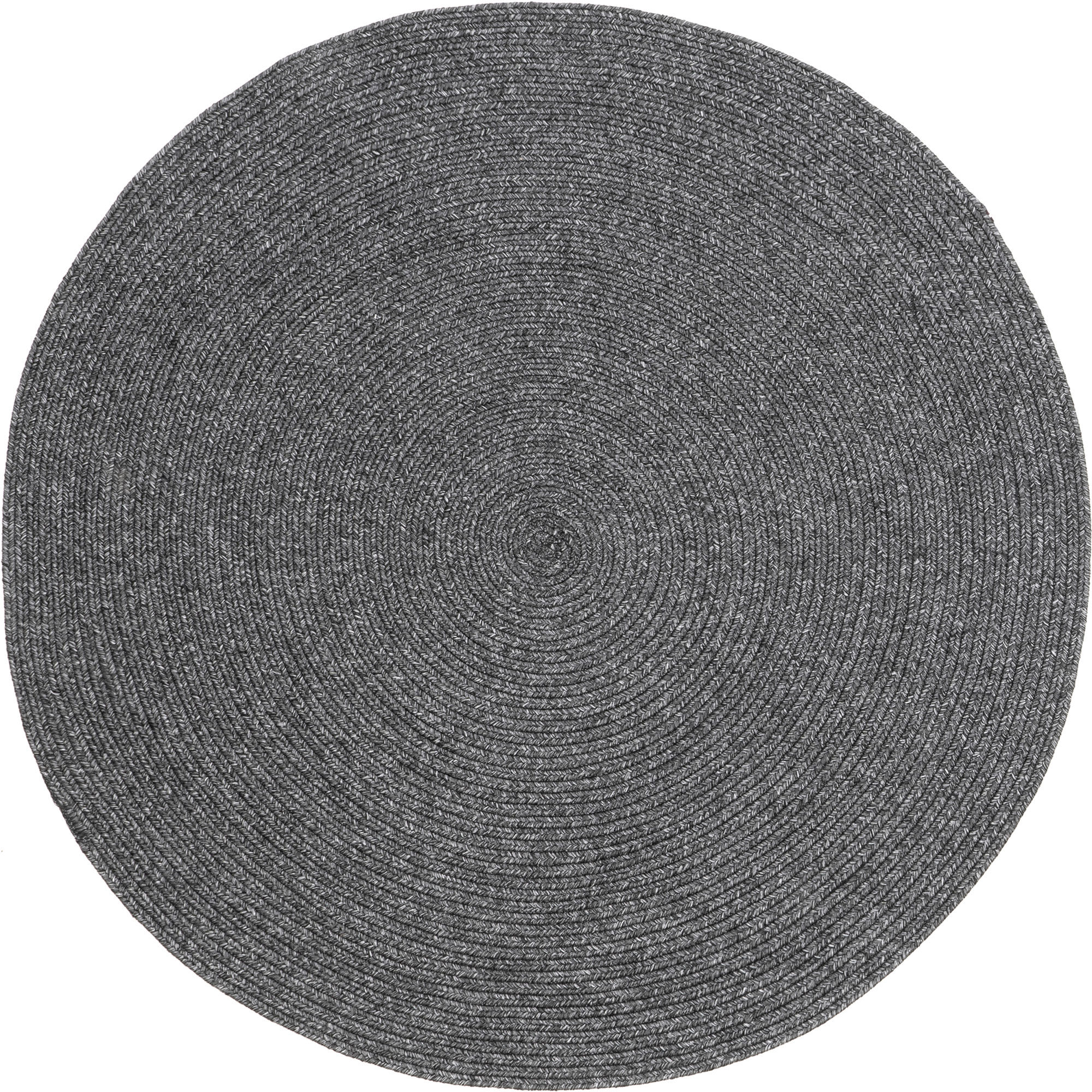 Large View San Pietro Black Hand Braided Rug
