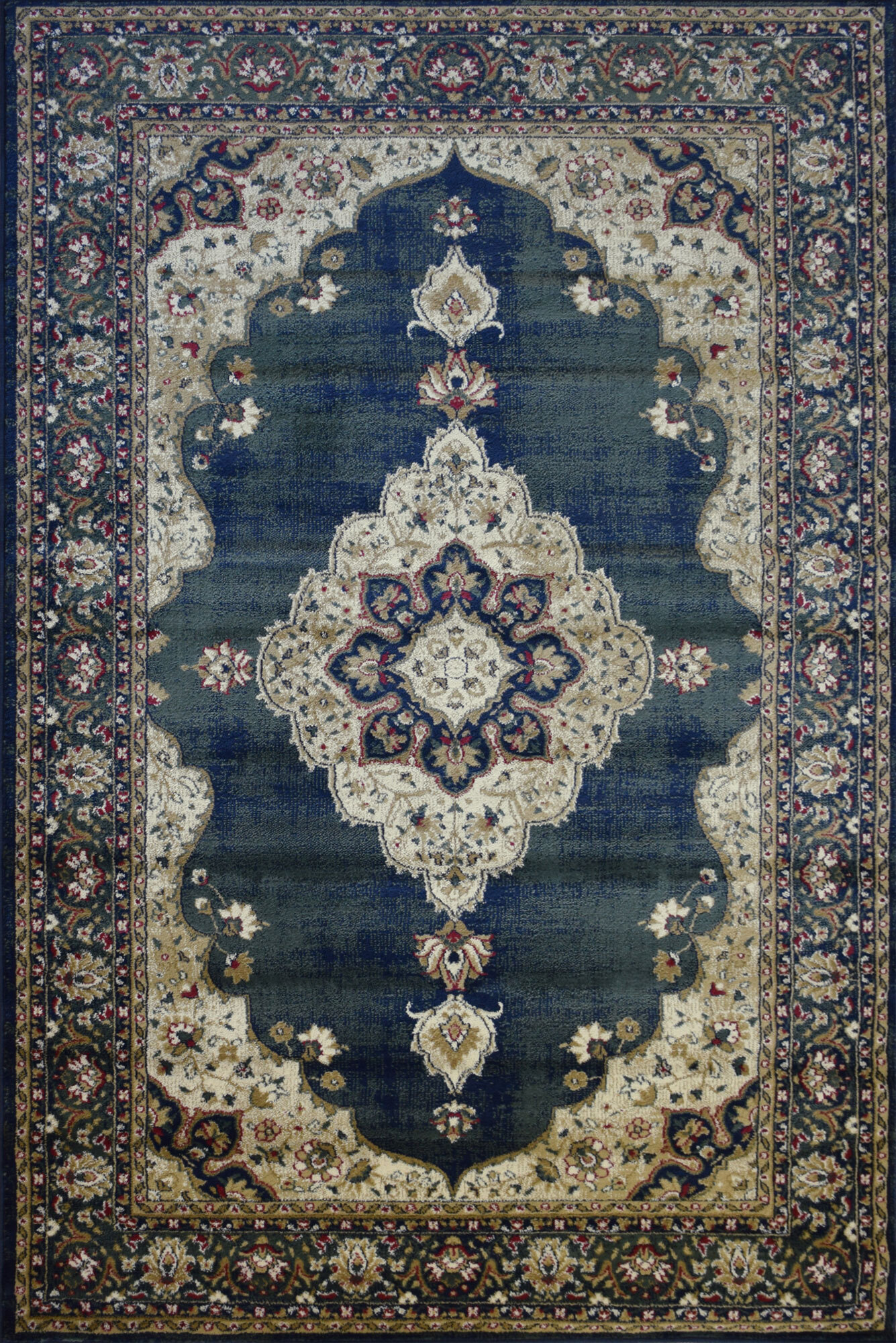 Large View Sydney Blue Classic Medallion Rug