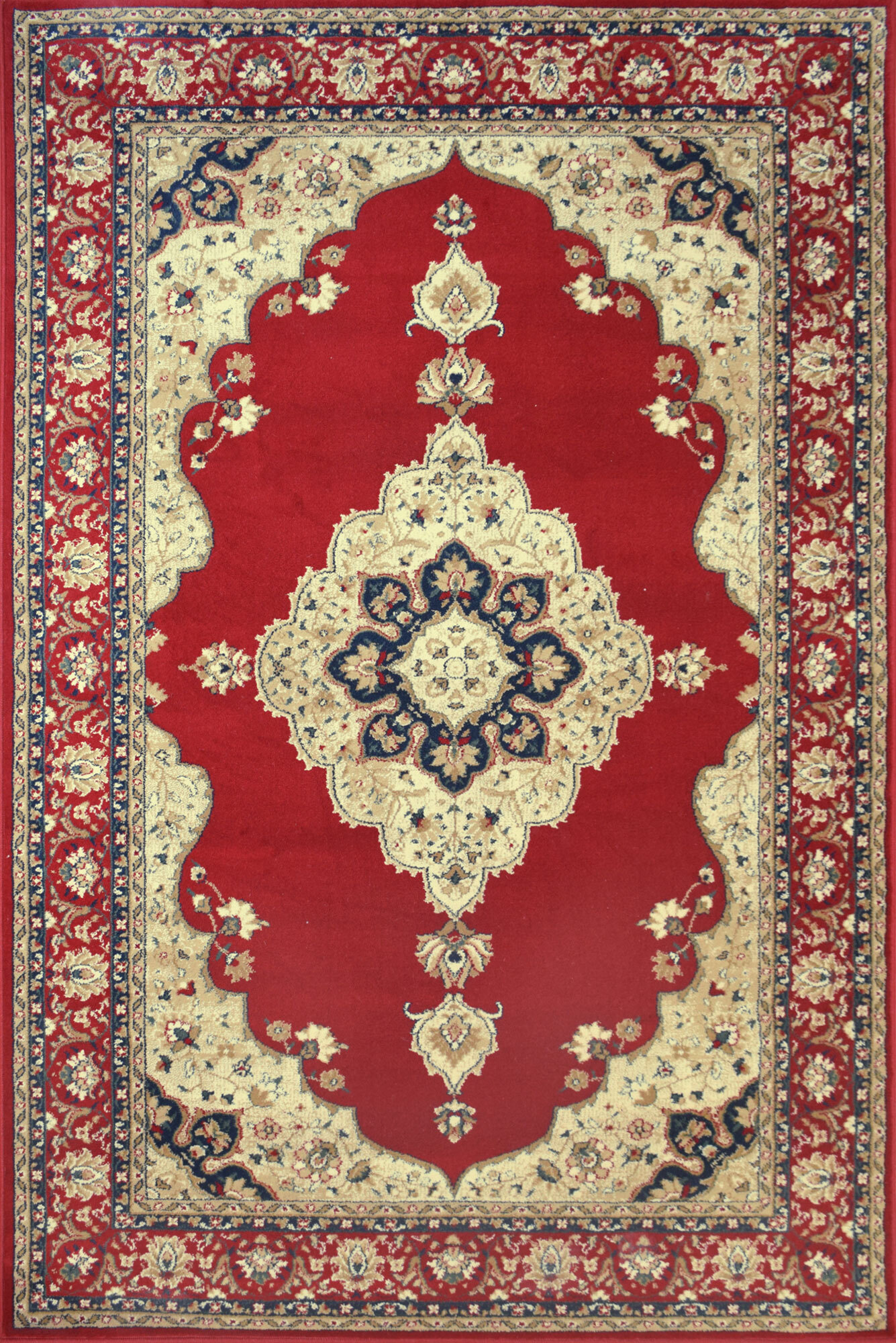 Large View Sydney Red Classic Medallion Rug
