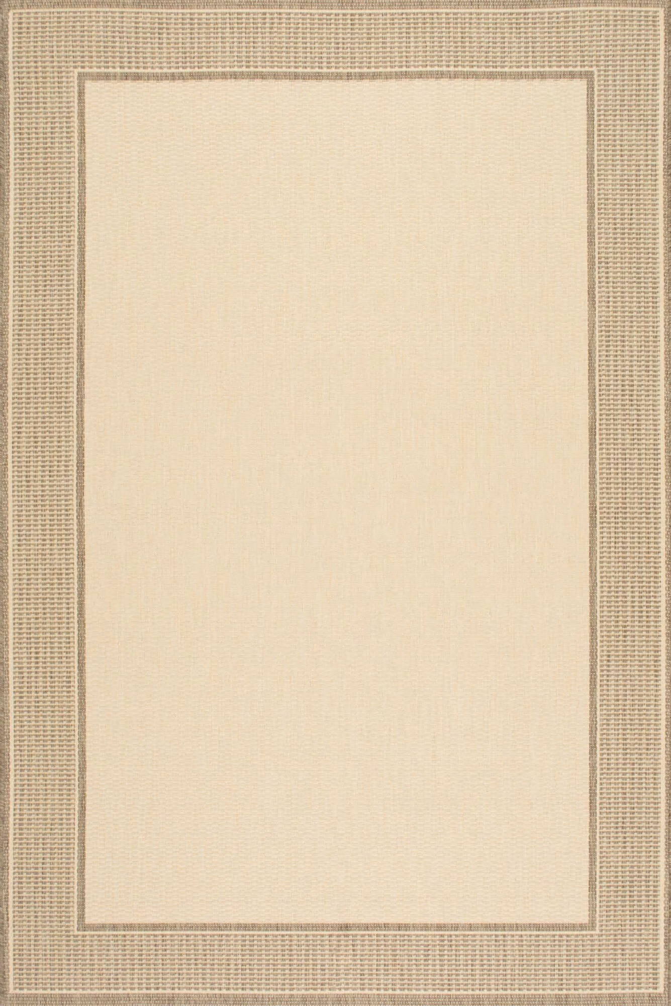 Subi Beige Border Flatweave Rug