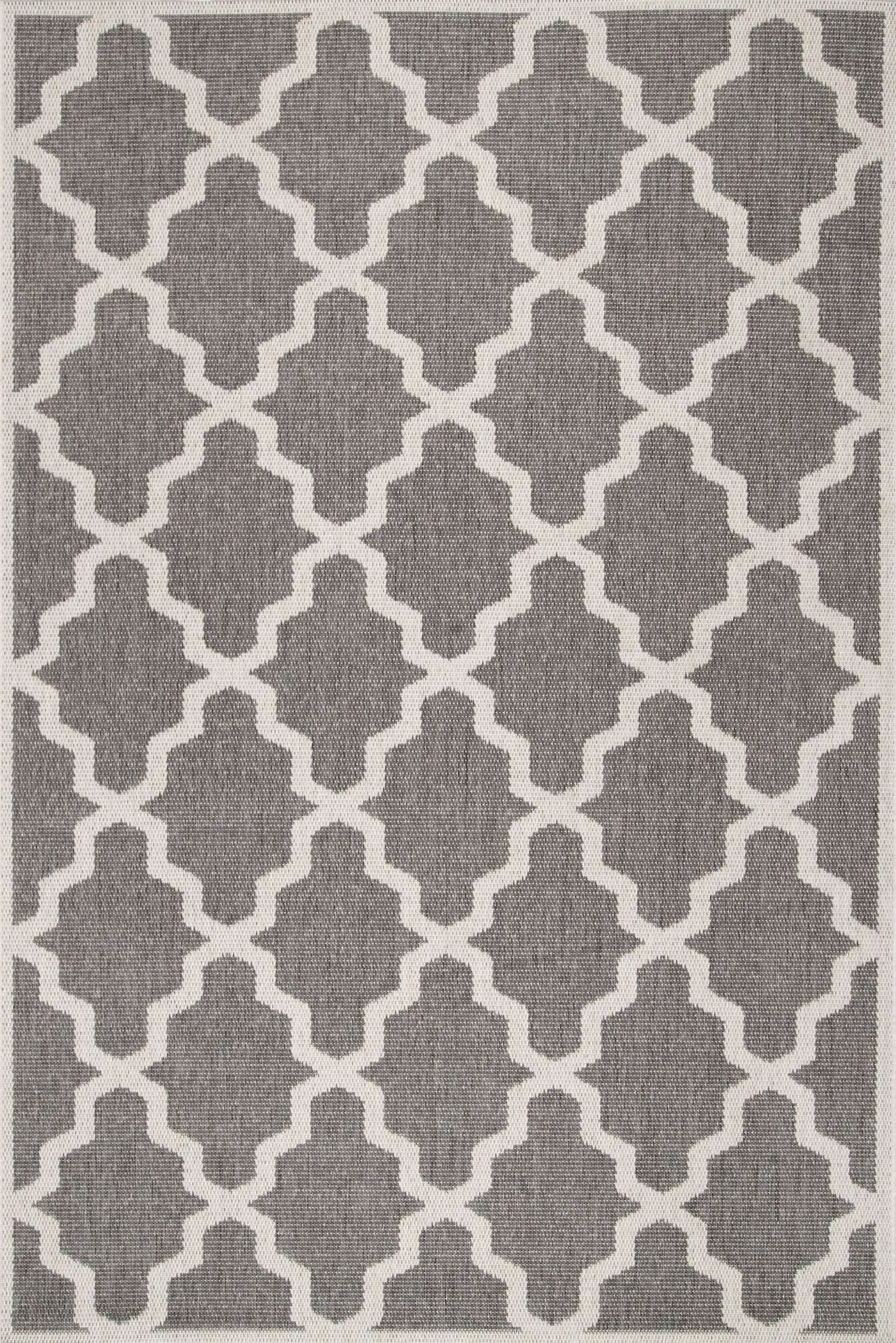 Subi Brown Trellis Flatweave Rug