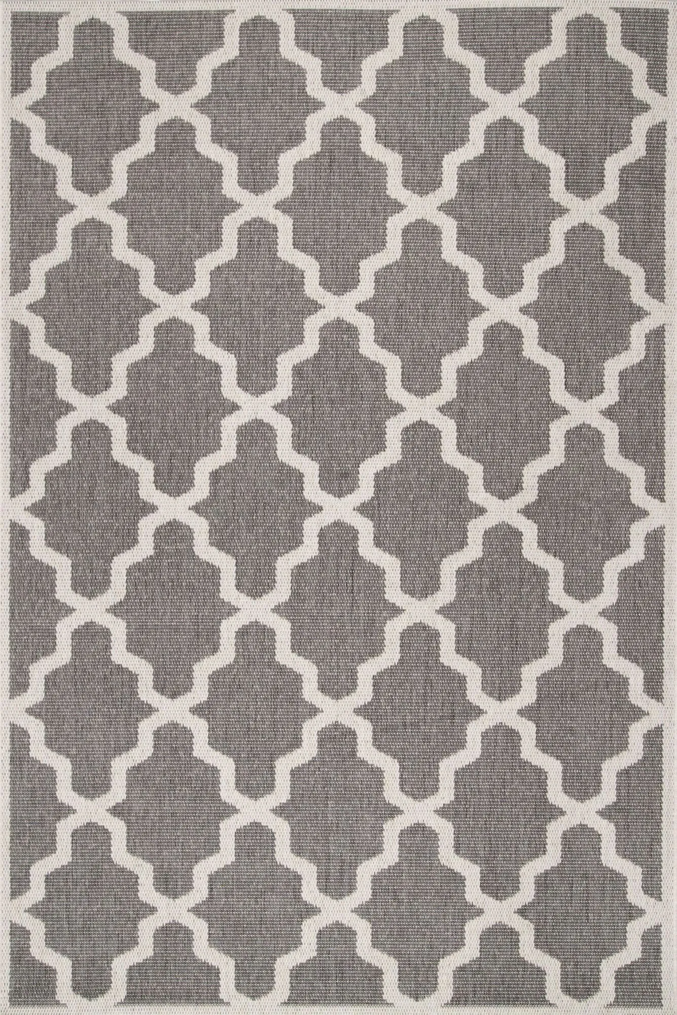 Subi Brown Trellis Flatweave Rug