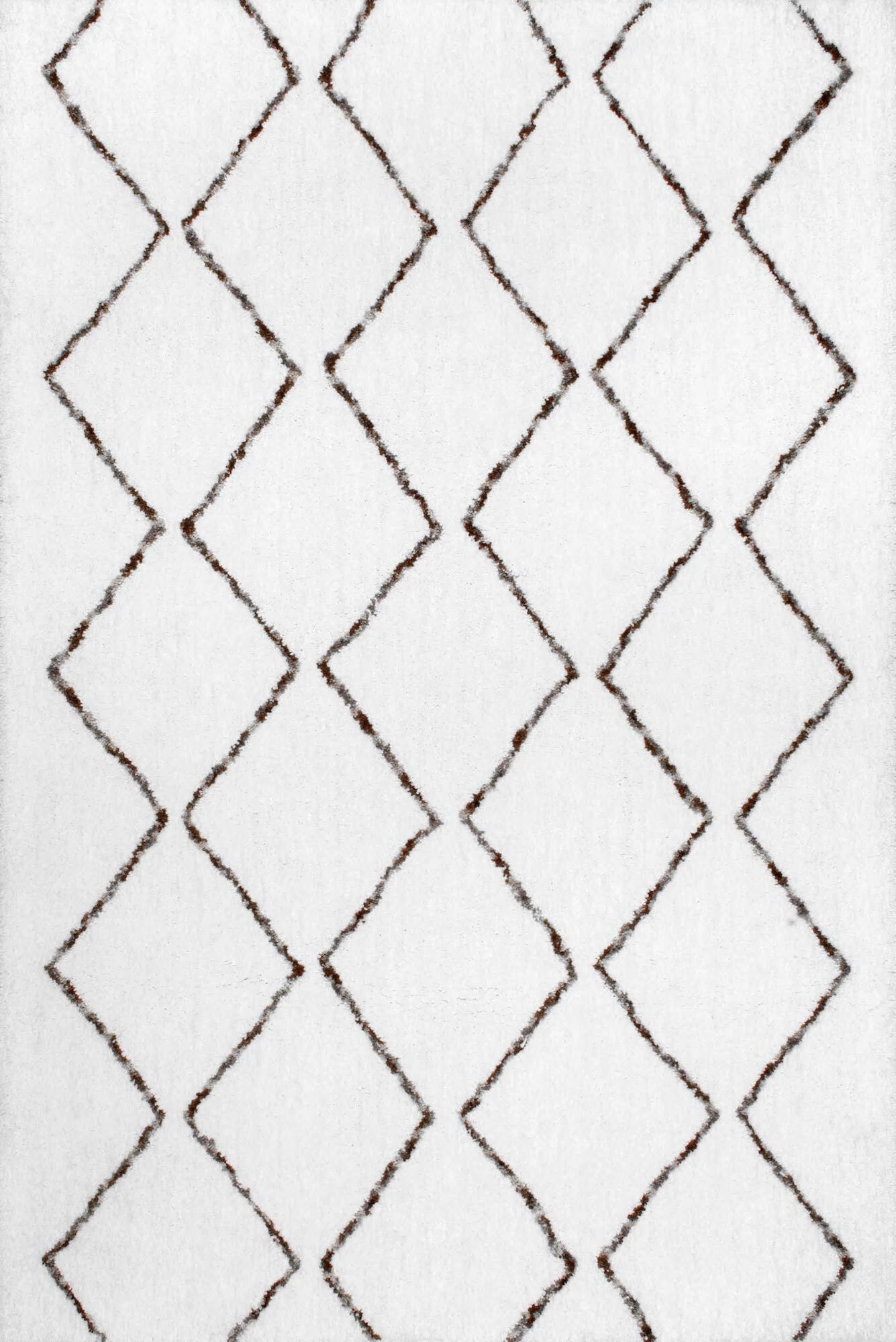 Large View Symphony Trellis Shaggy Rug