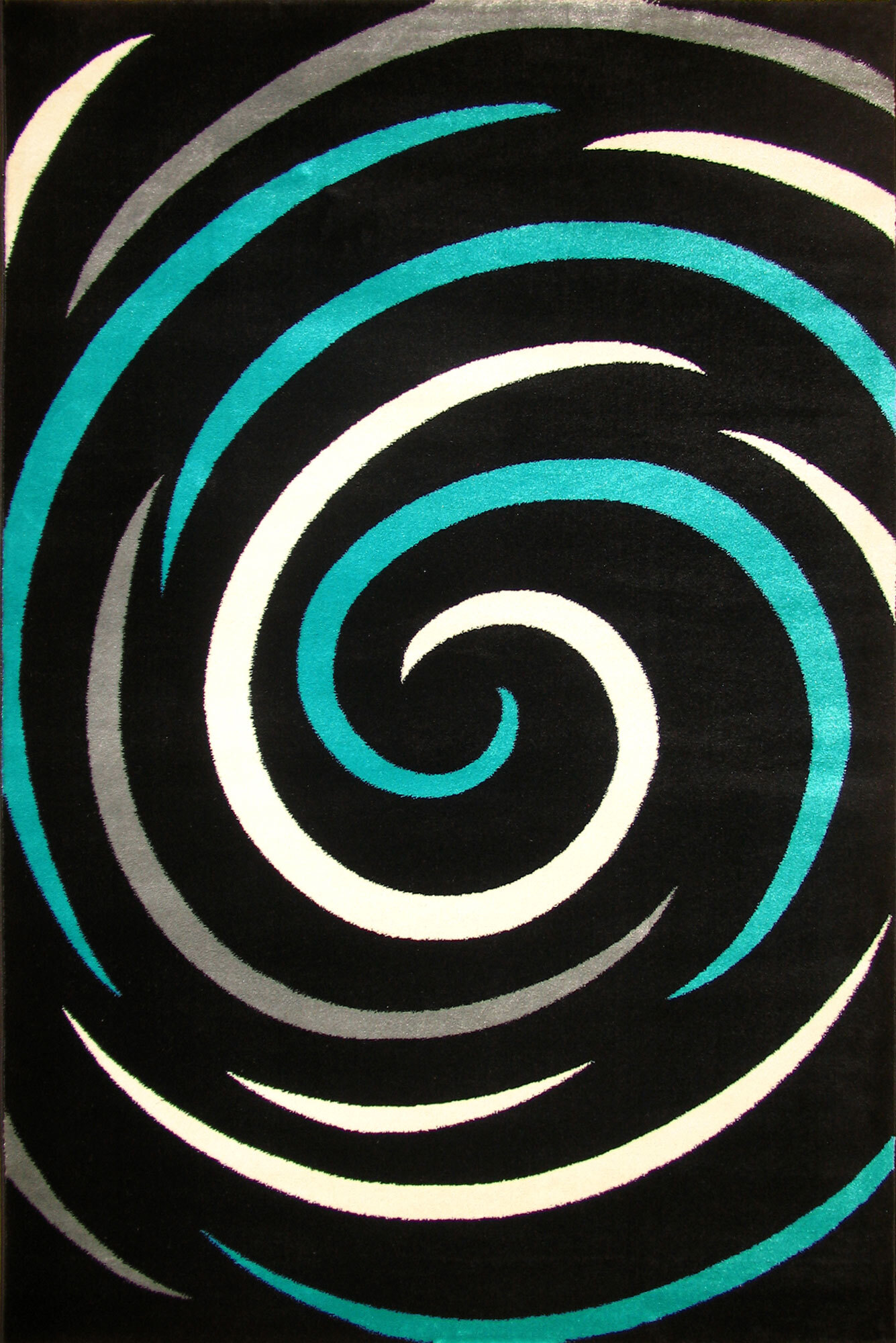 Large View Sky Modern Swirl Pattern Rug