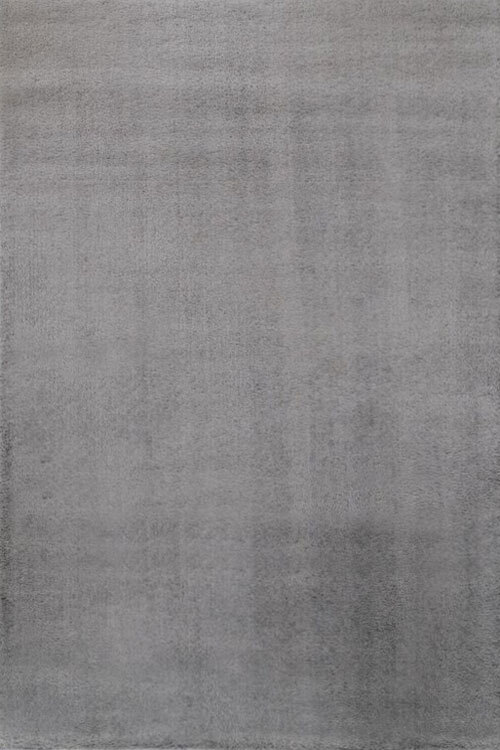 Silky Plain Light Grey Shaggy Rug