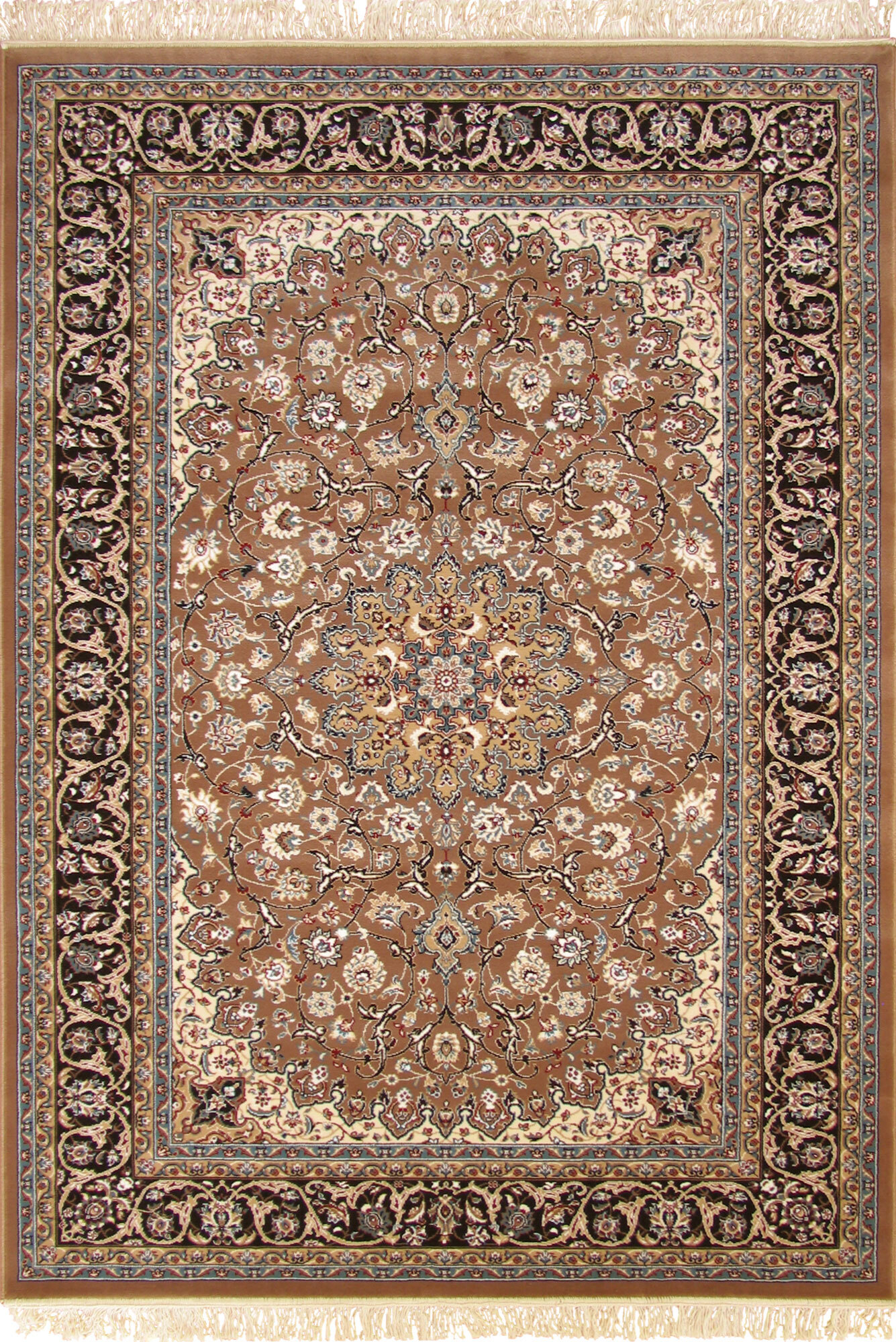 Tapis Brown Classic Medallion Rug