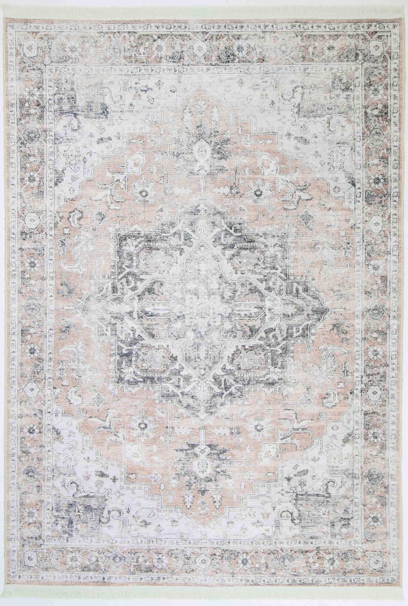 Large View Victoria Pink Vintage Cotton Rug