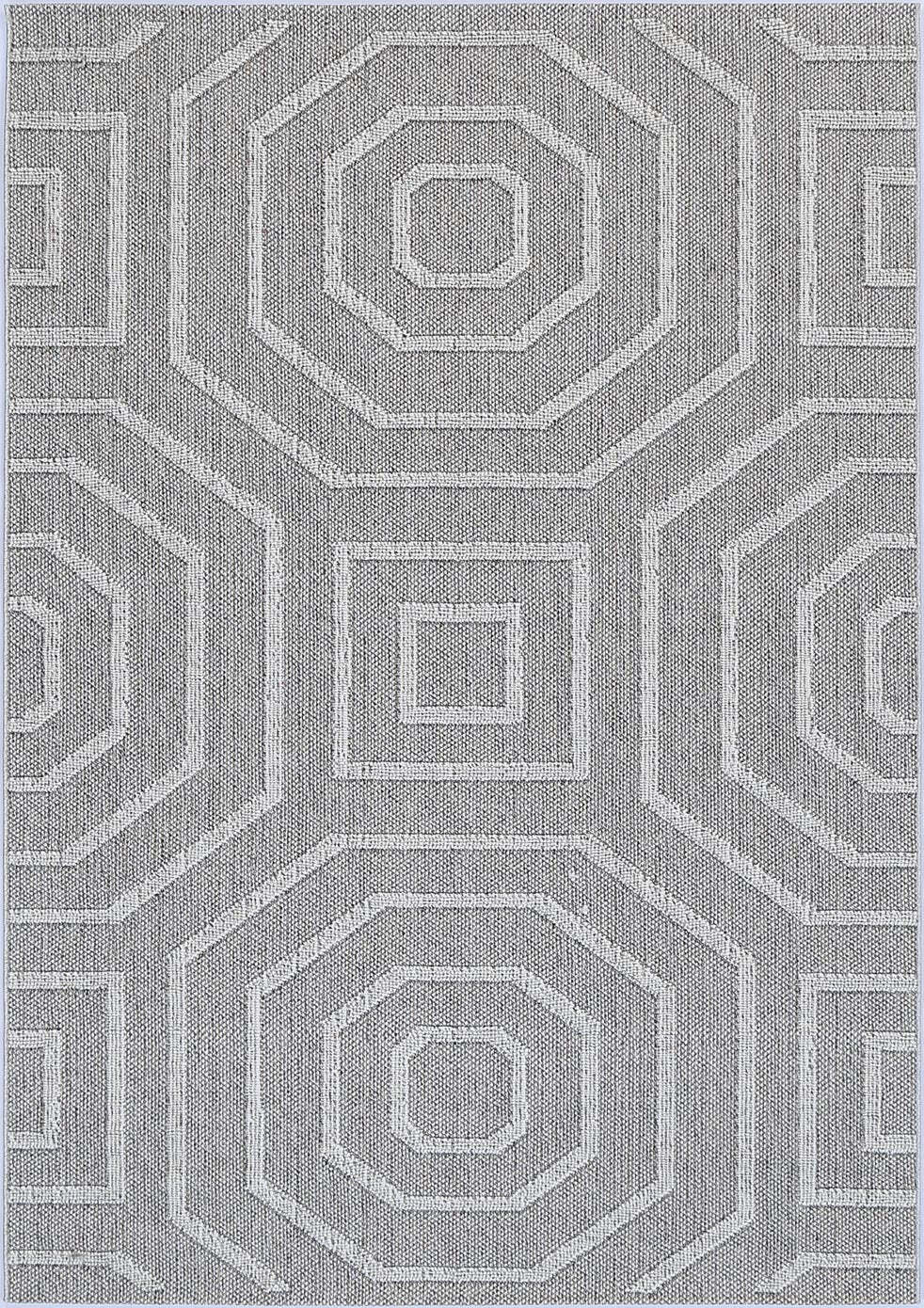 Viva Octagon Design Rug Grey Rugs Flexible Payments