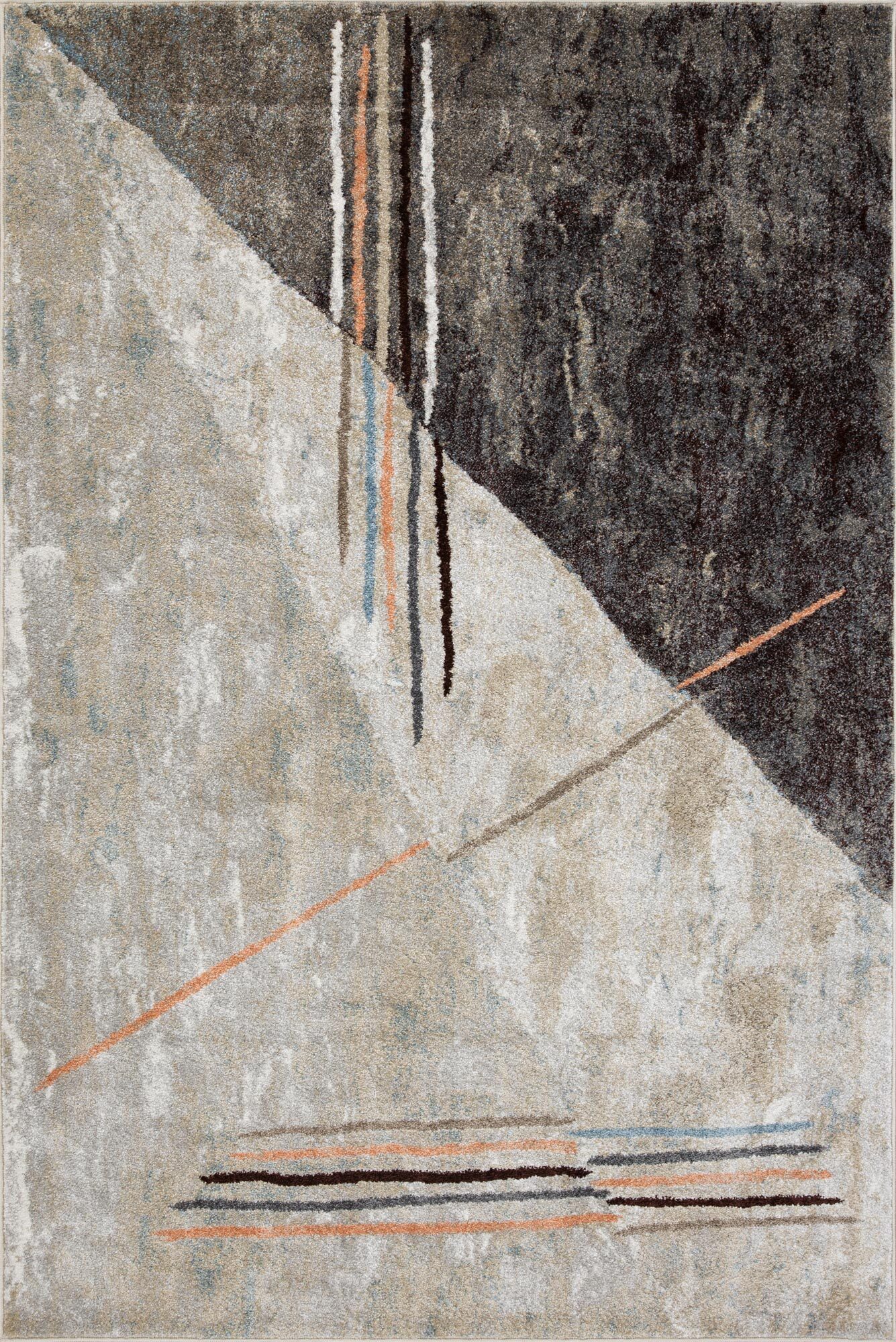 Large View Vivid Modern Abstract Rug