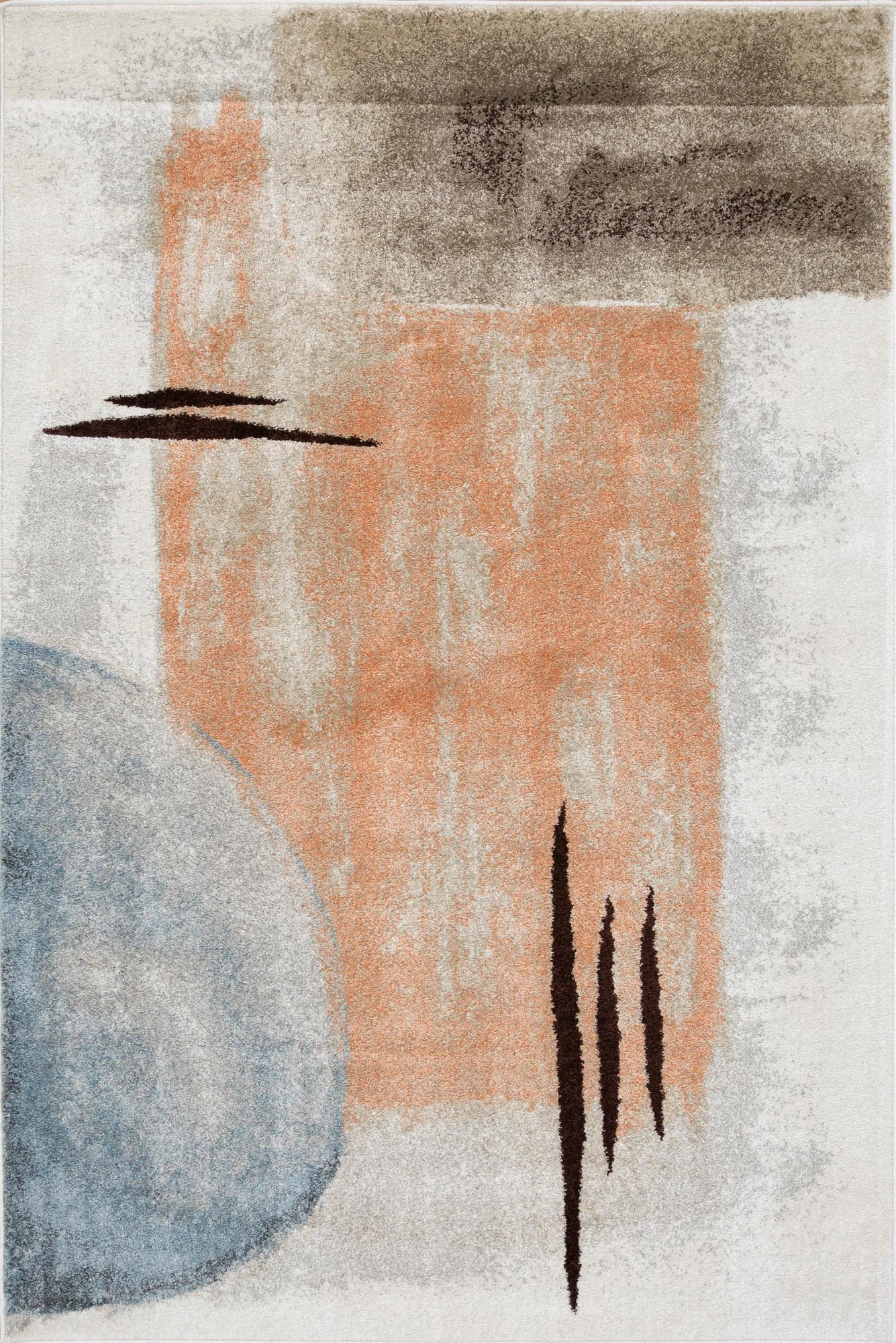 Vivid Contemporary Painterly Rug