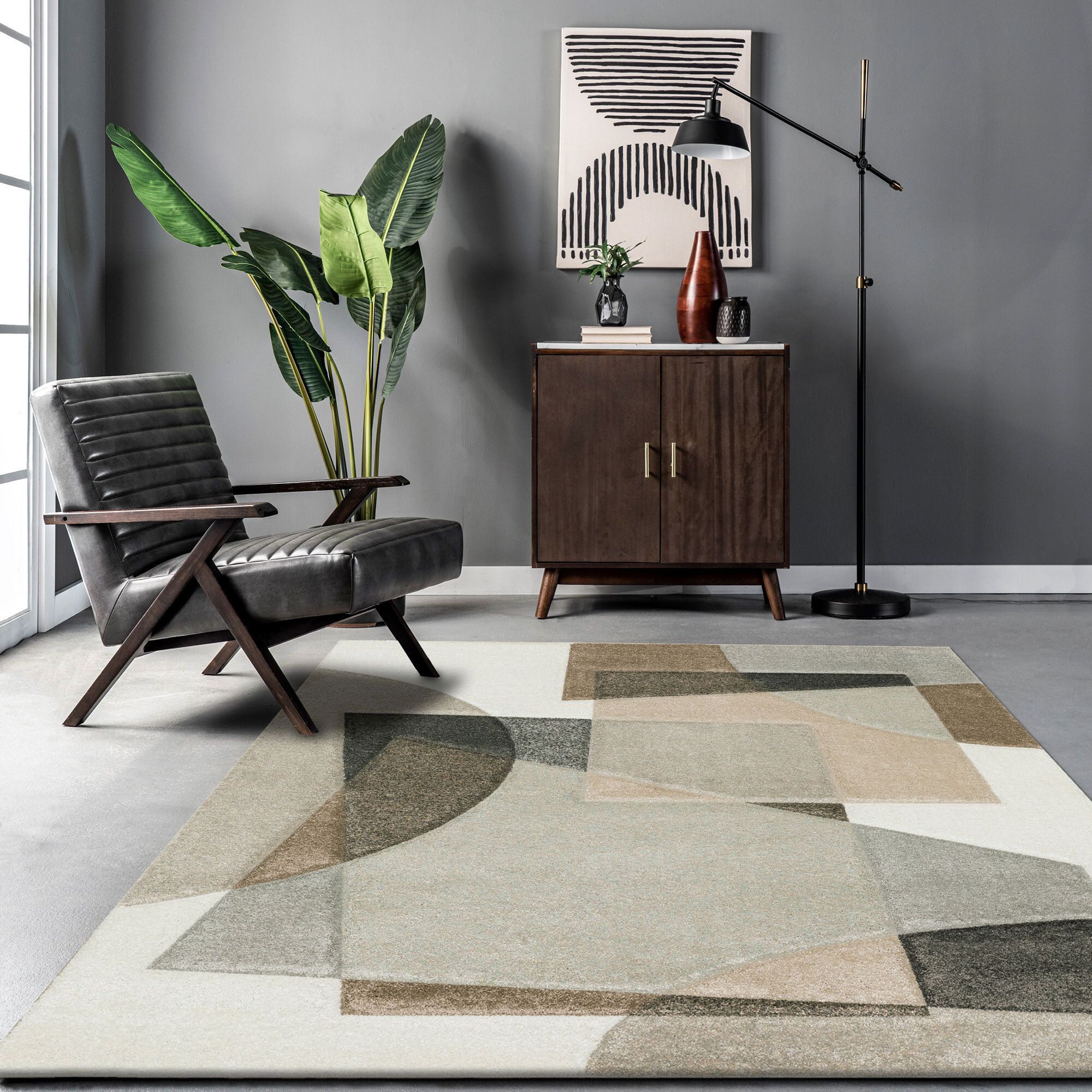 Large View Amsterdam Modern Shapes Rug