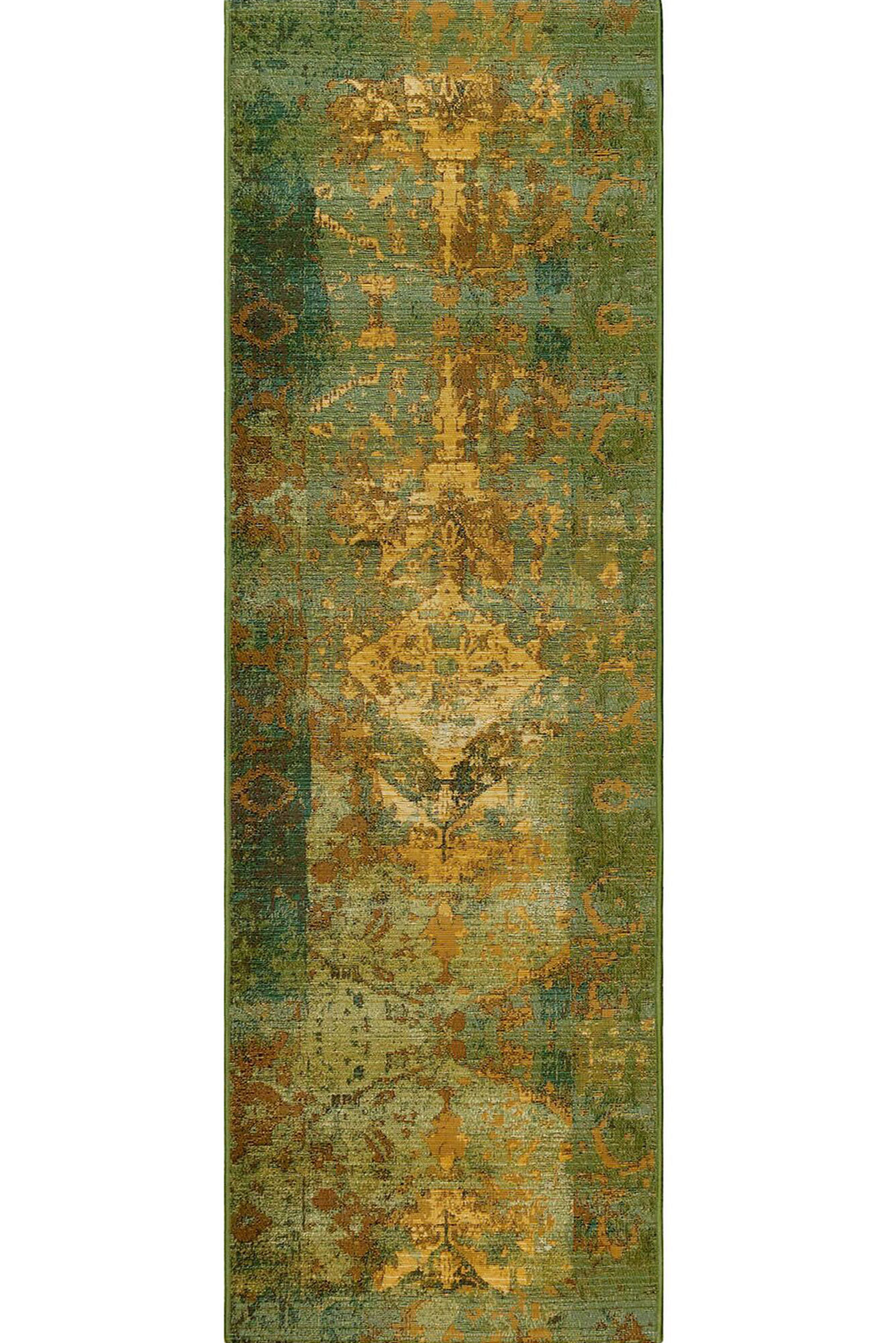 Large View Aperto Transitional Green Rug