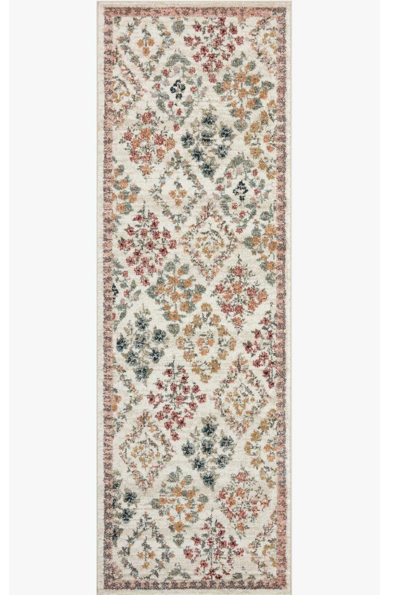 Large View Aubusson Floral Pattern Rug