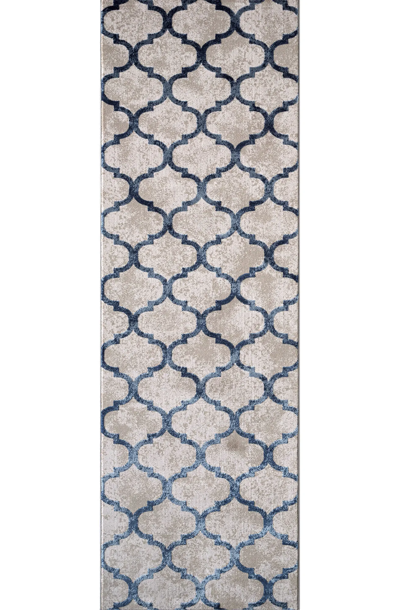 Large View Loren Blue Moroccan Trellis Rug