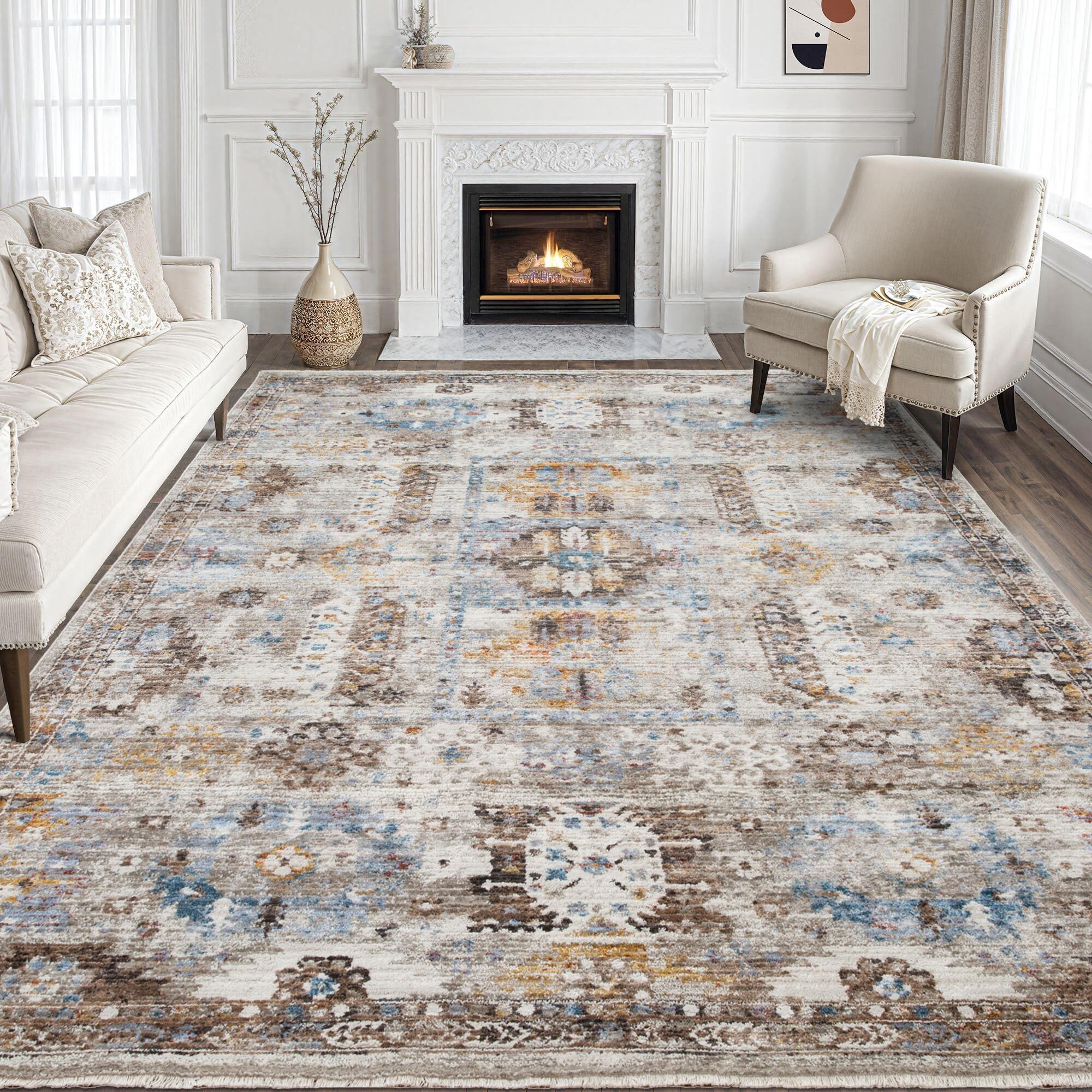 Large View Lukas Traditional Medallion Rug