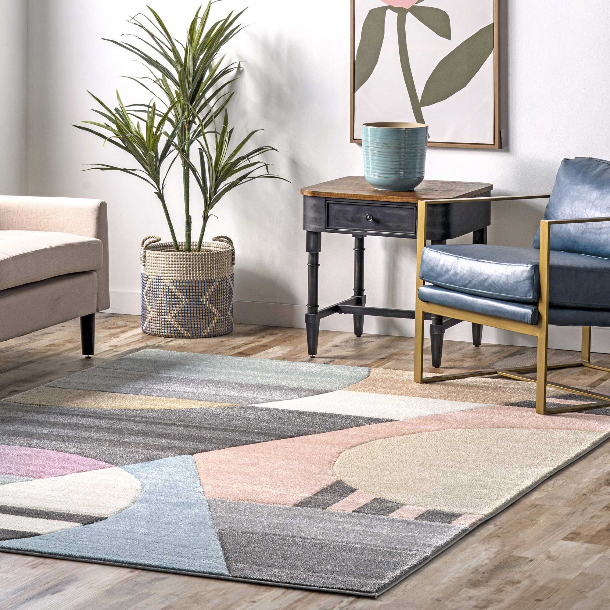 Large View Marvel Modern Geometric Rug