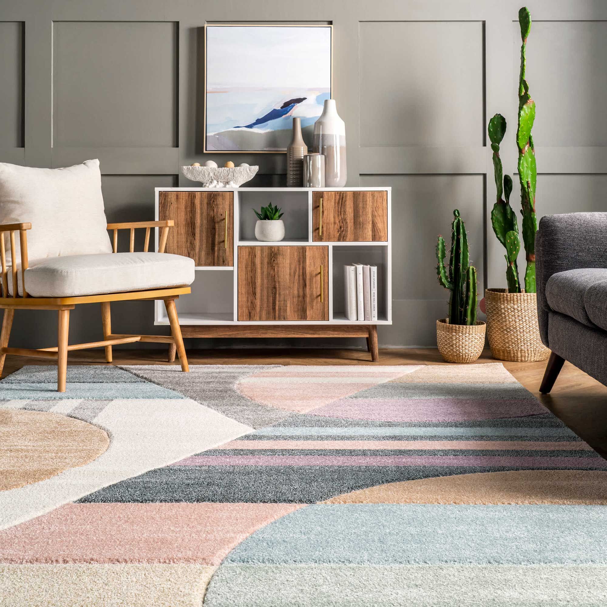 Large View Marvel Modern Geometric Rug