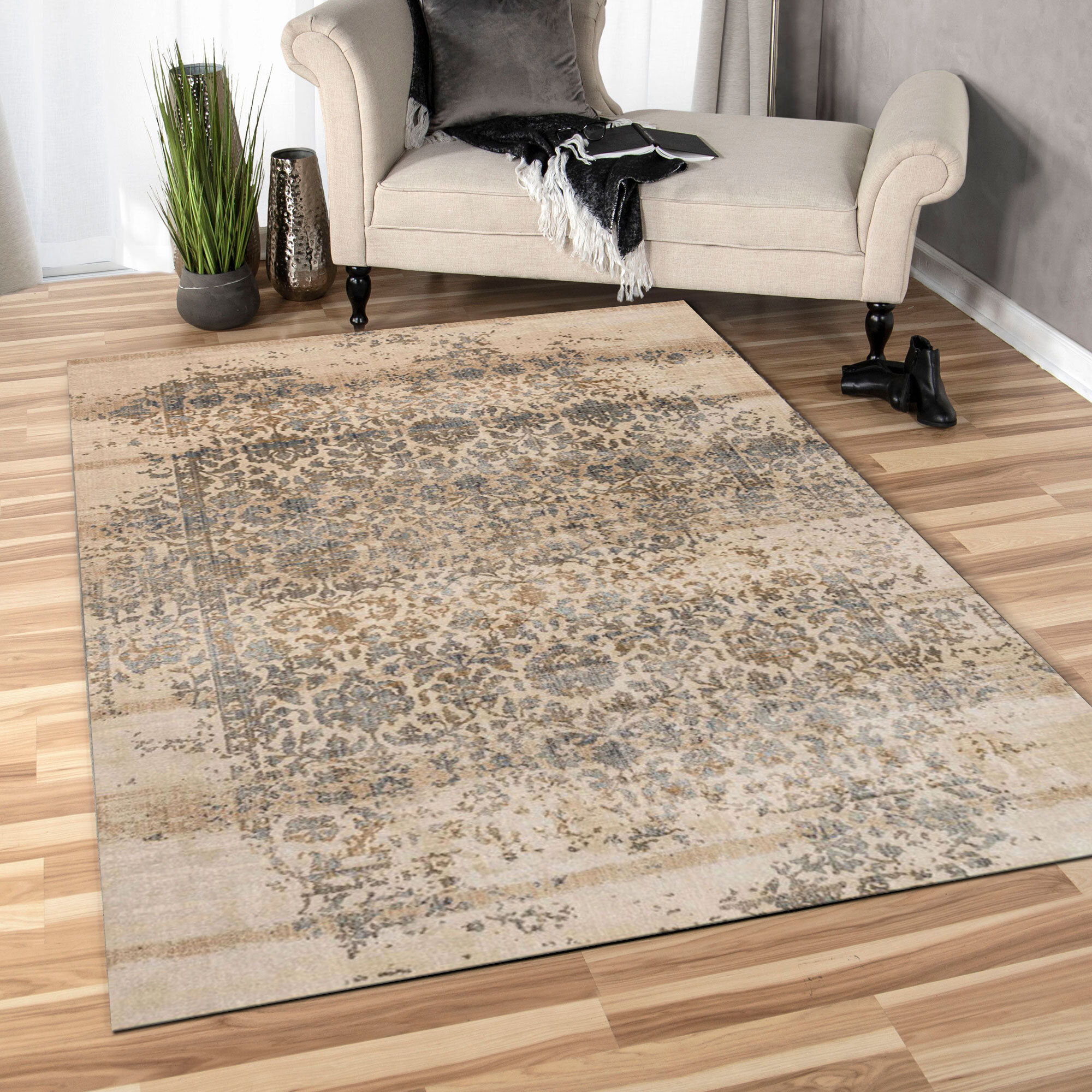 Melanie Contemporary Ivory Rug