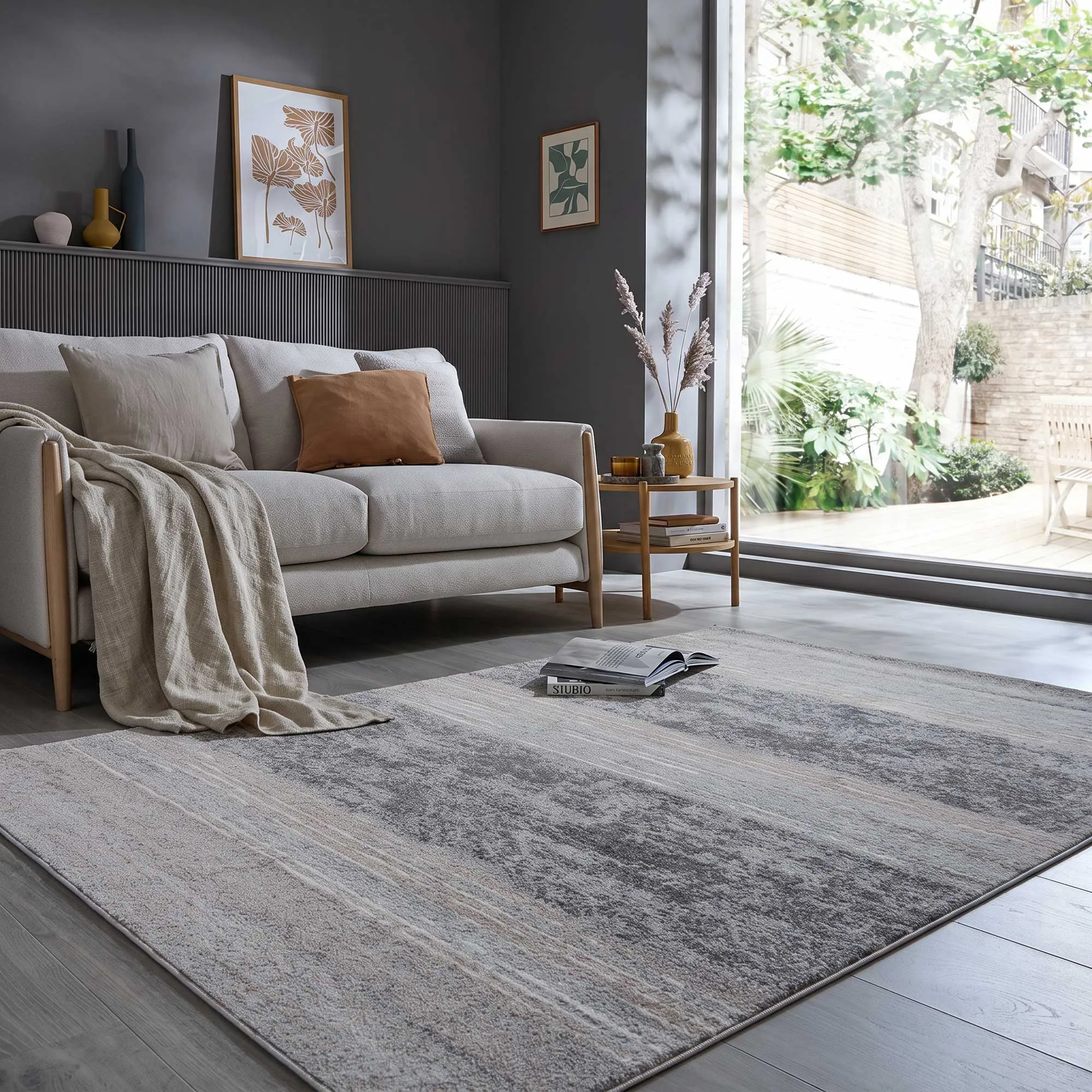 Sapore Contemporary Striped Rug