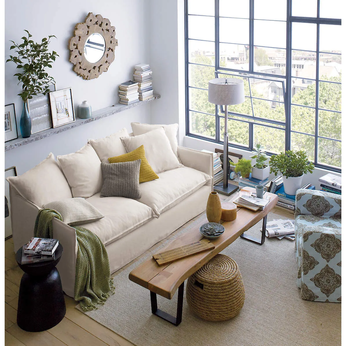 Large View Sisal Rubber Back Flatweave Rug