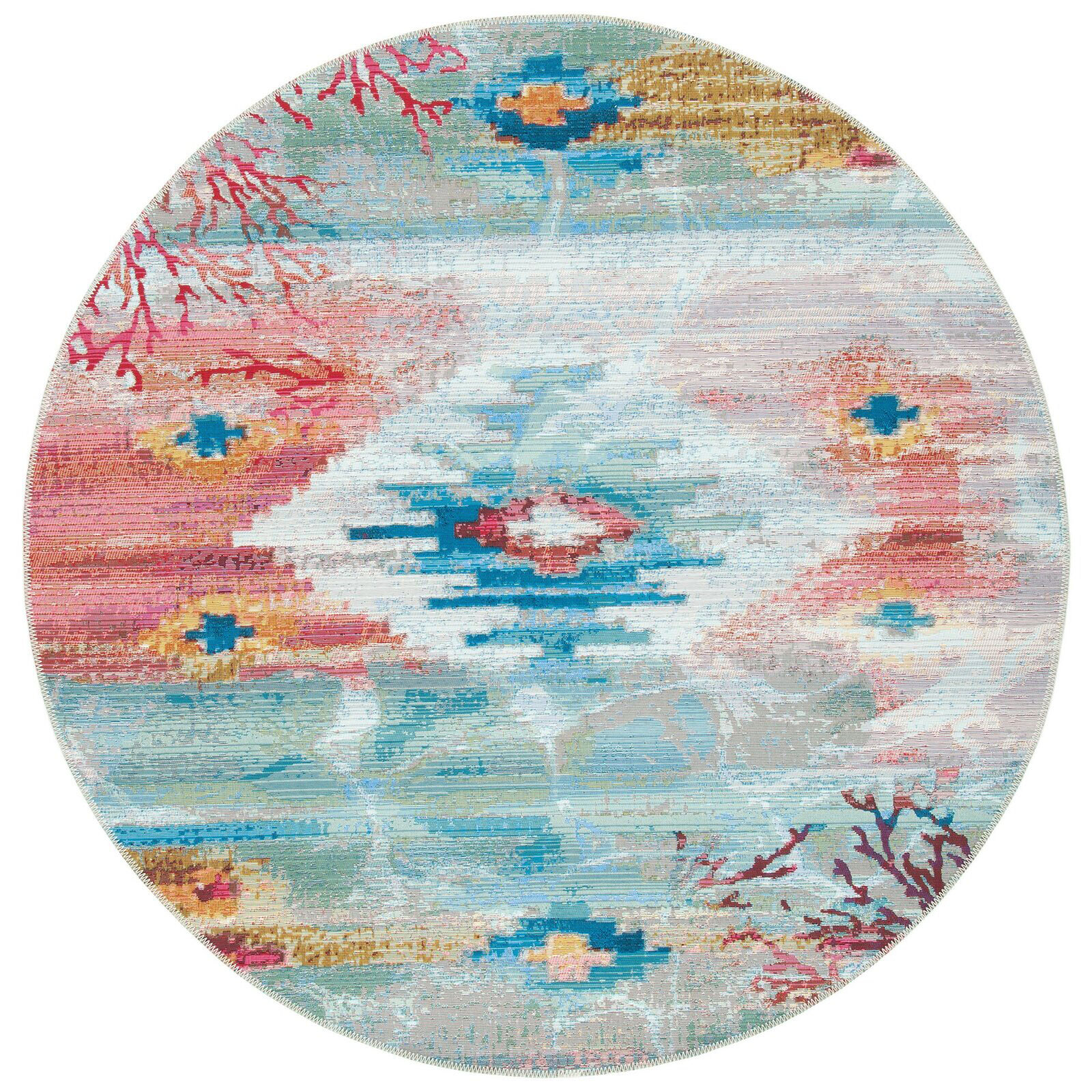 Large View Sole Coral Indoor & Outdoor Rug